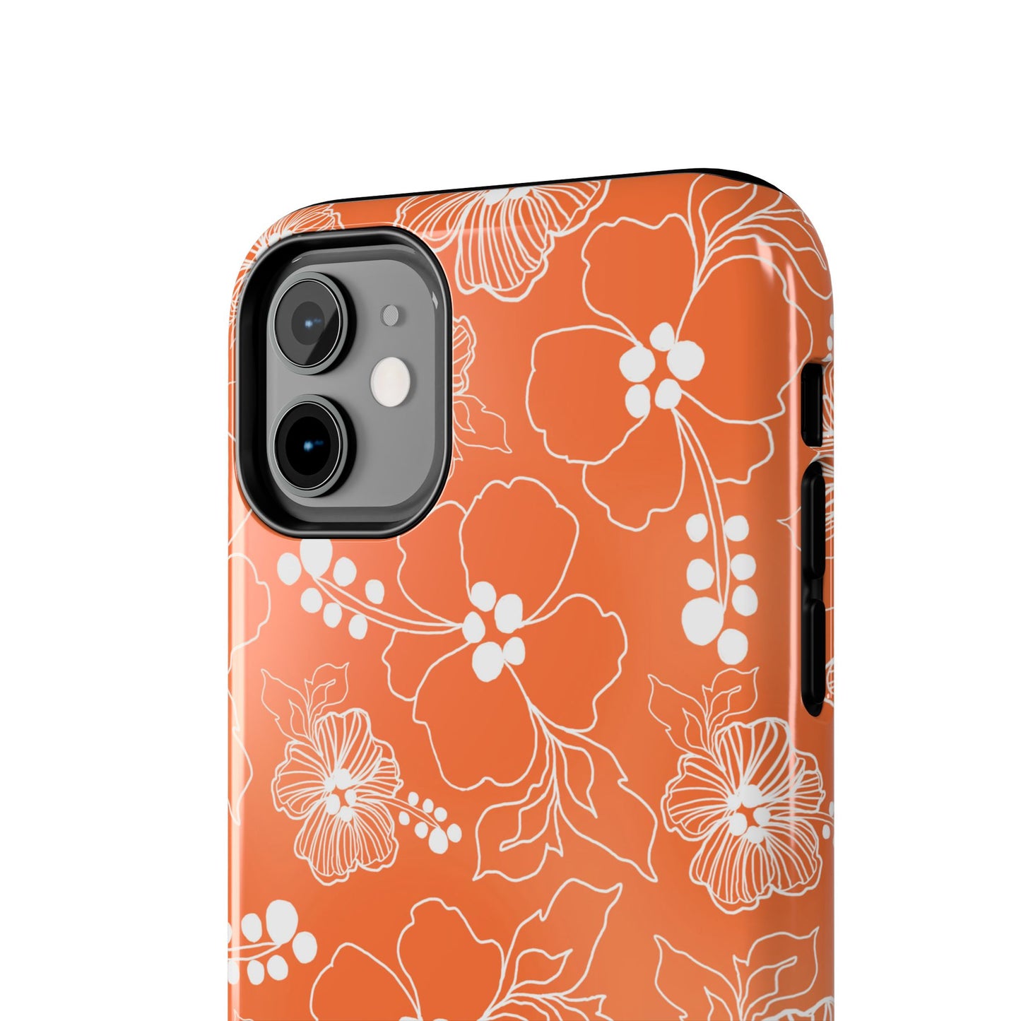 Lacey Hibiscus Coral Phone Case