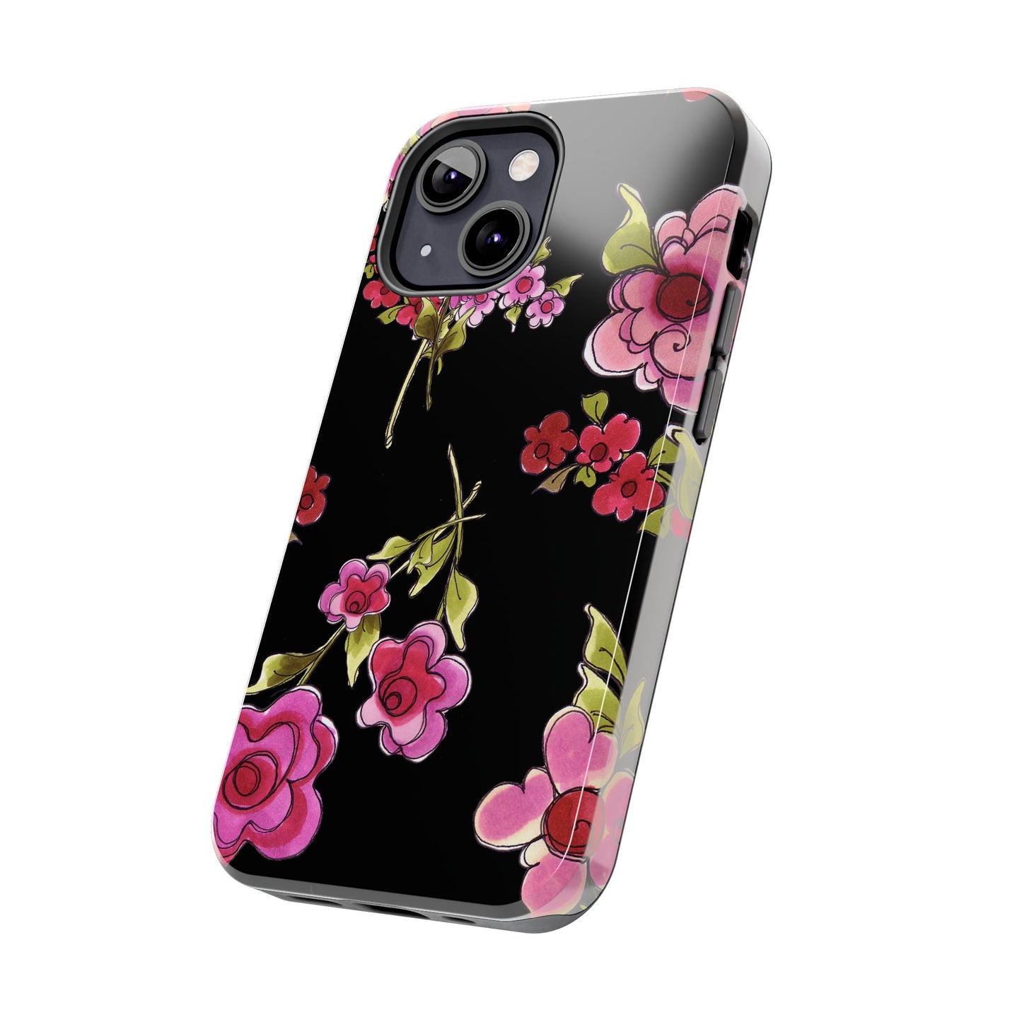Jumbo Floral Black Phone Case