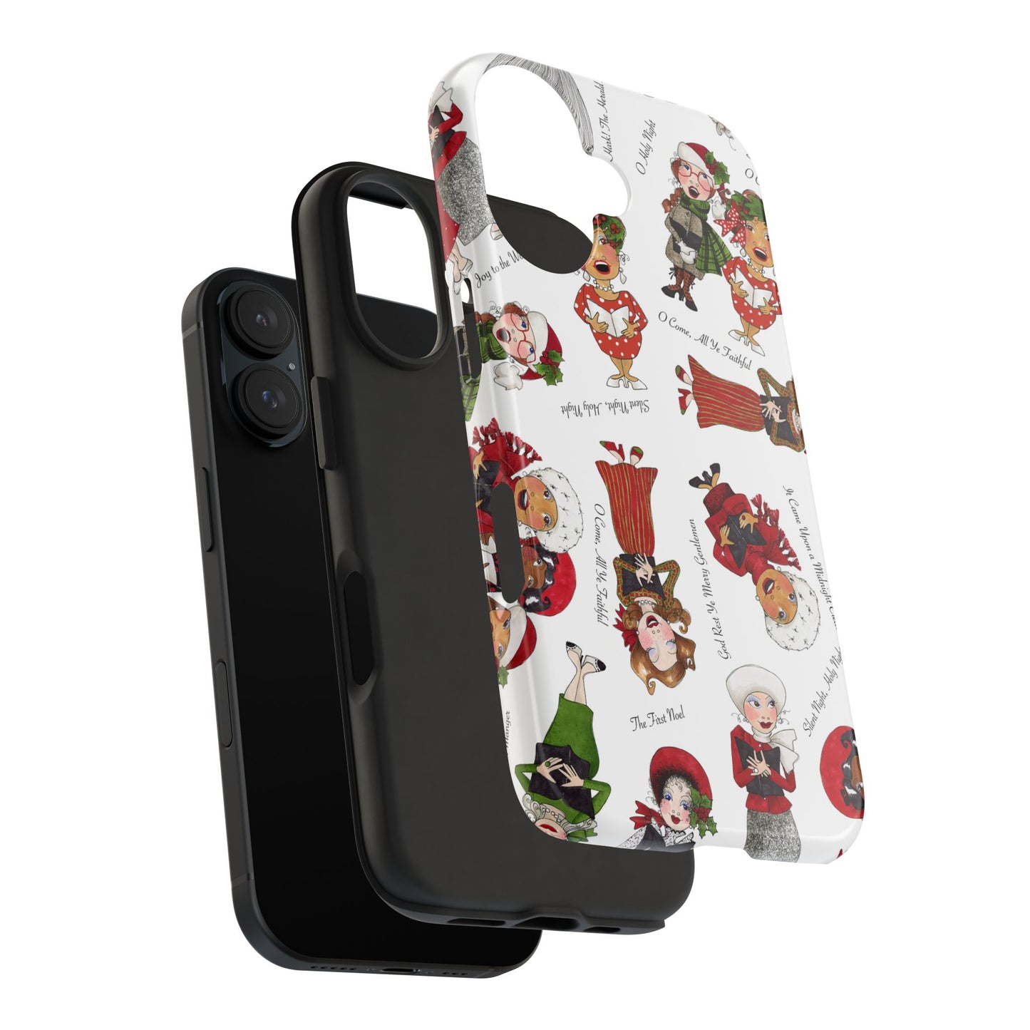 Tossed Carolers Phone Case