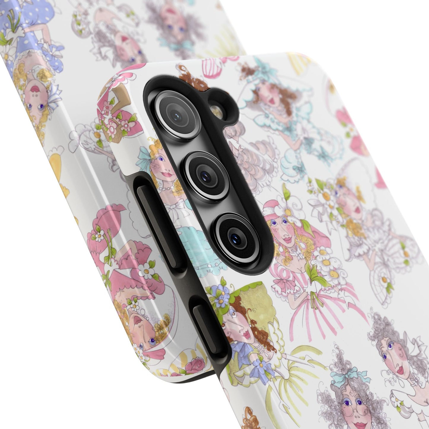 Tossed Belles White Phone Case