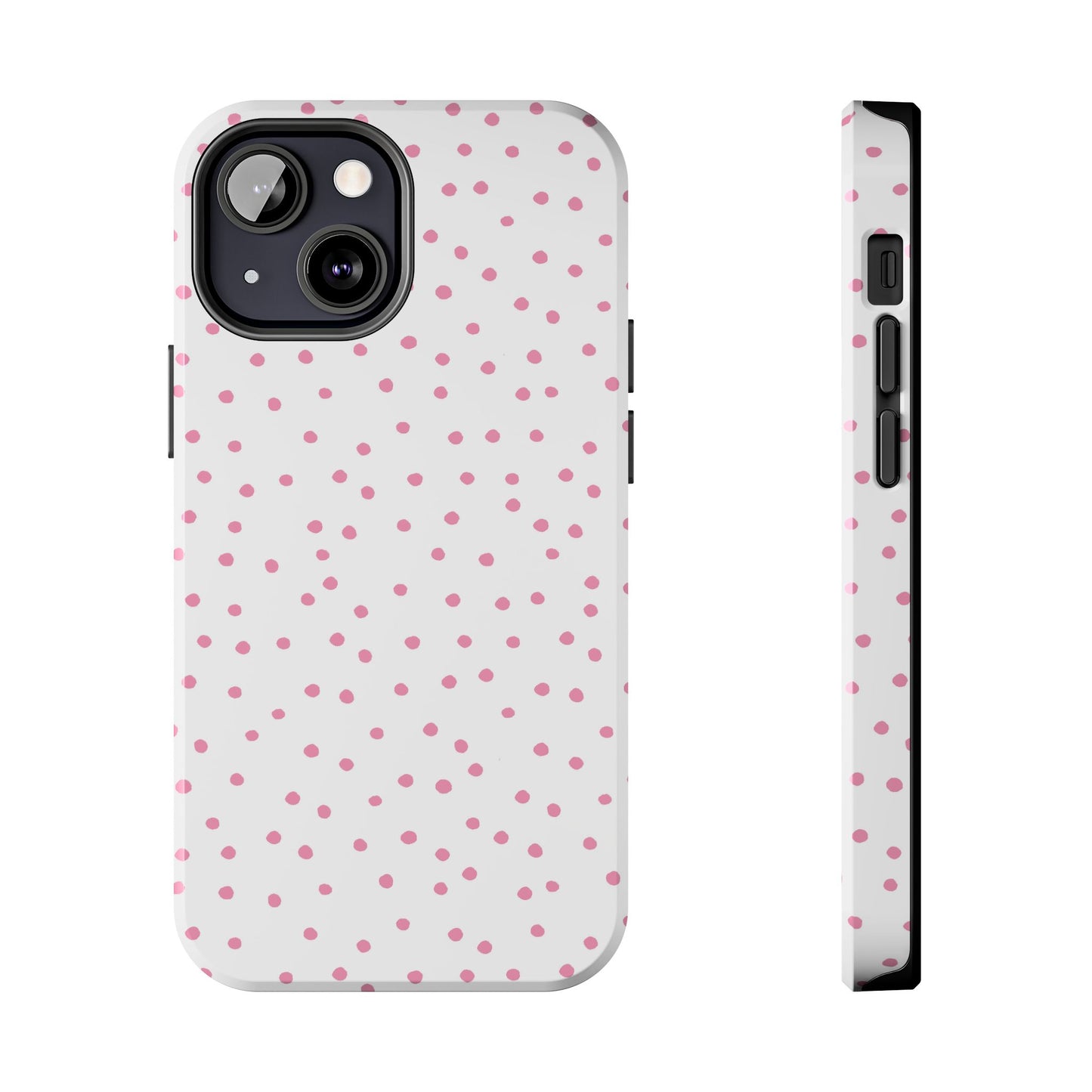 Dinky Dots White / Pink Phone Case