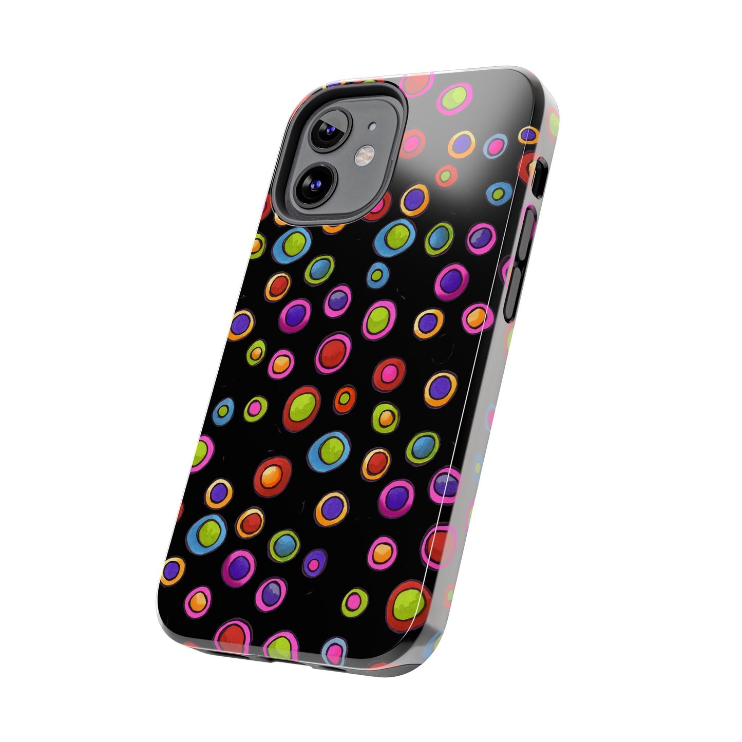 Dopey Dots Black Phone Case