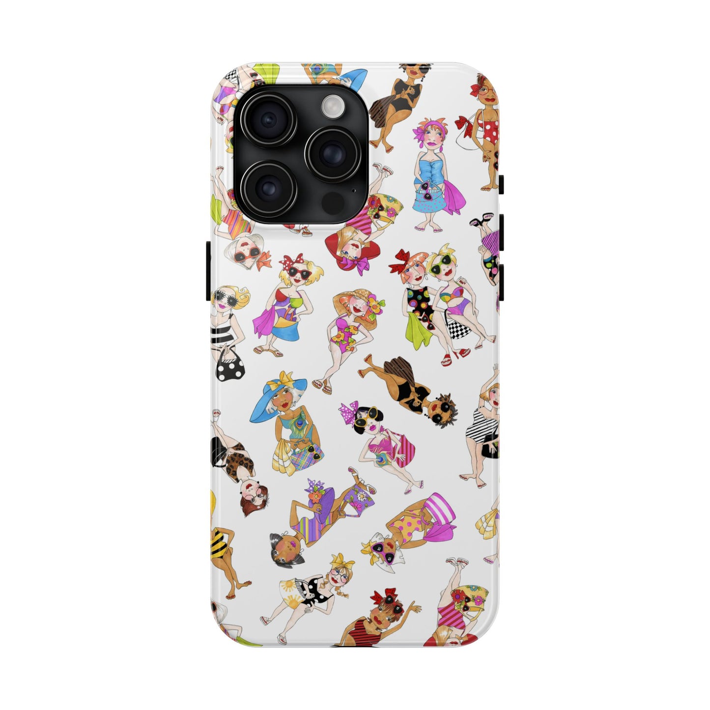 Tossed Beauties White Phone Case