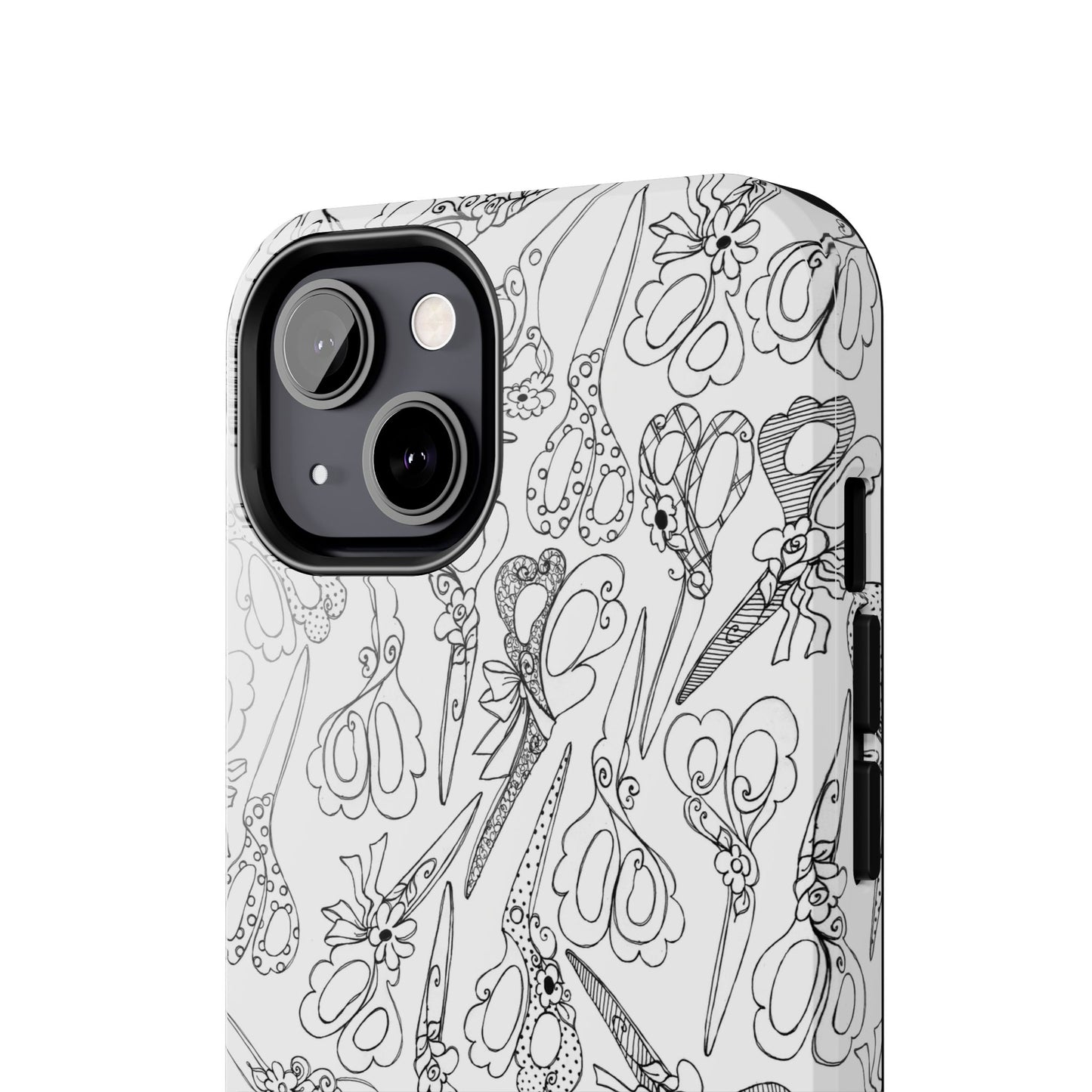 Scissor Blizzard White Phone Case