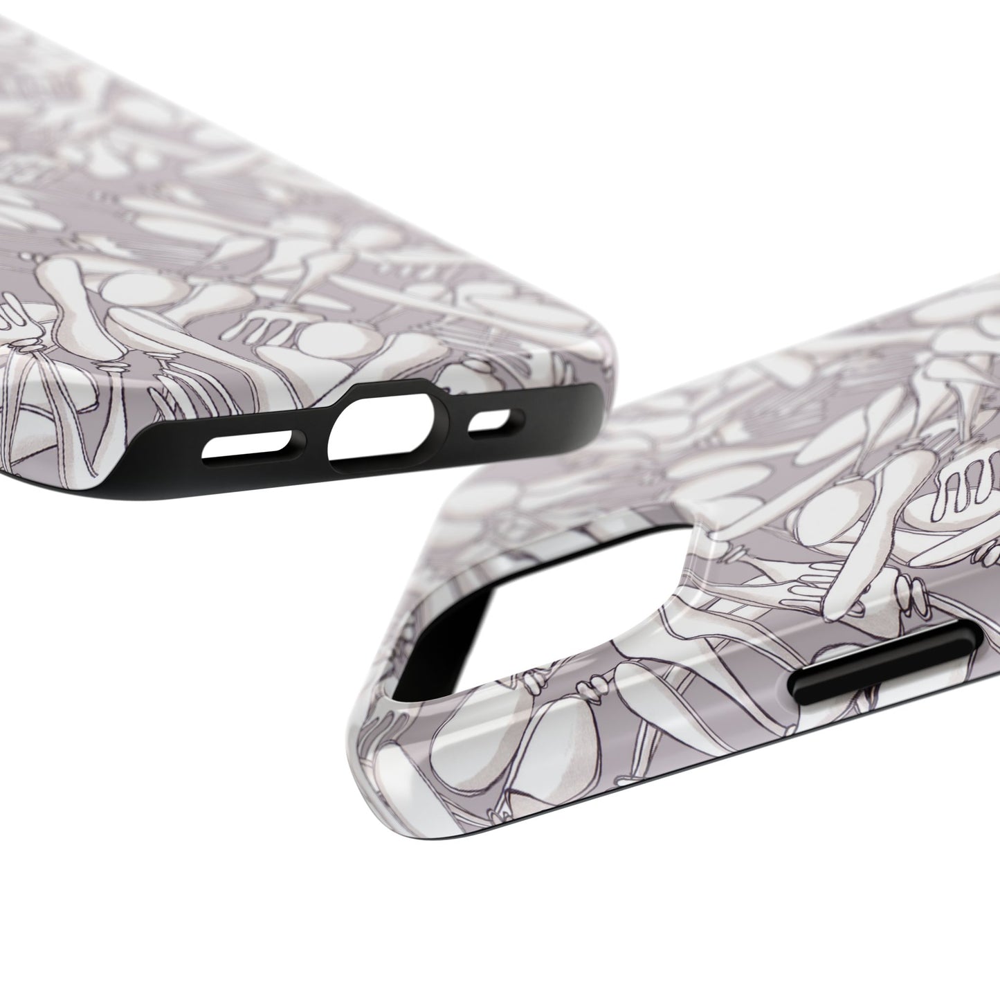 Silverware Wars Silver Phone Case