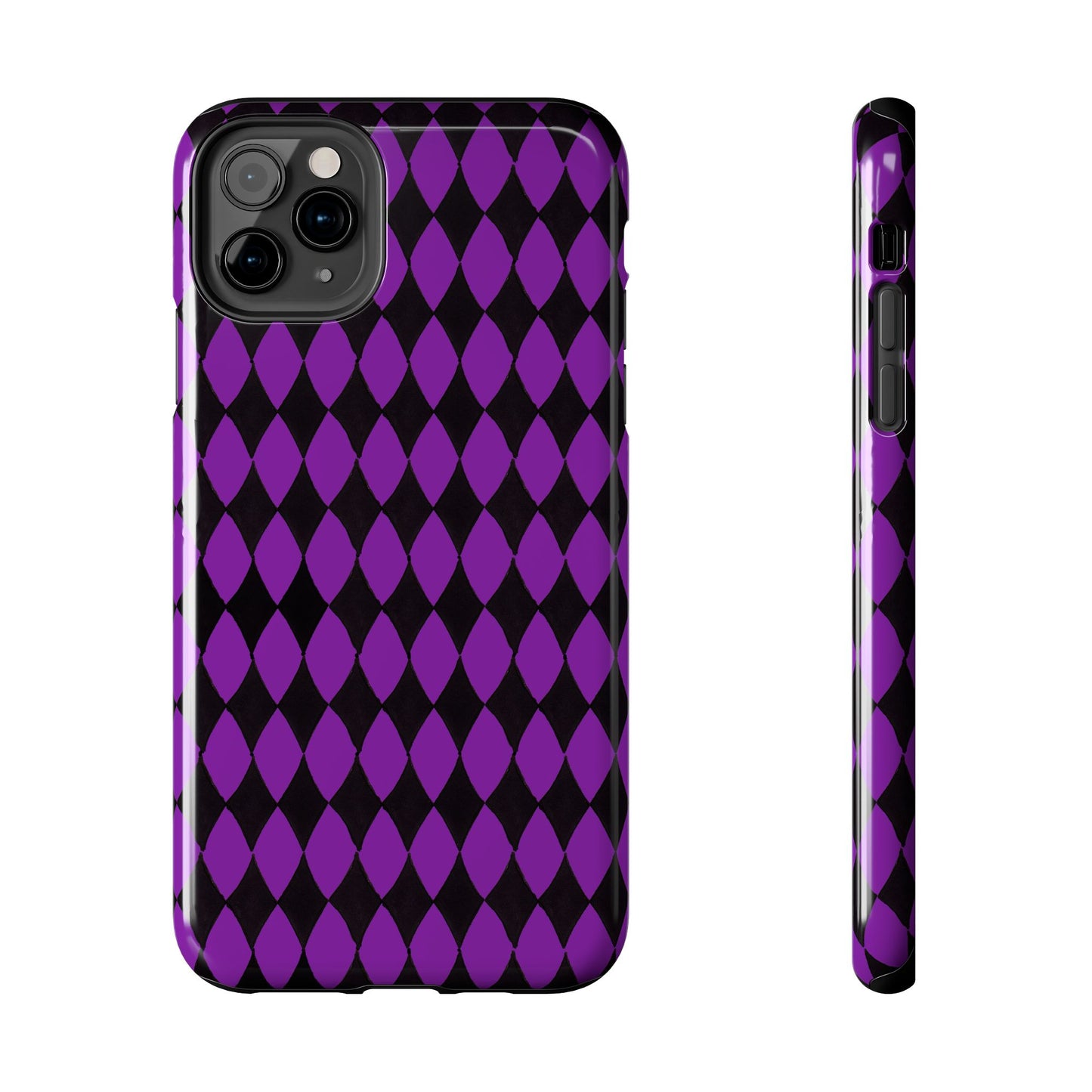 Diamond Purple / Black Phone Case
