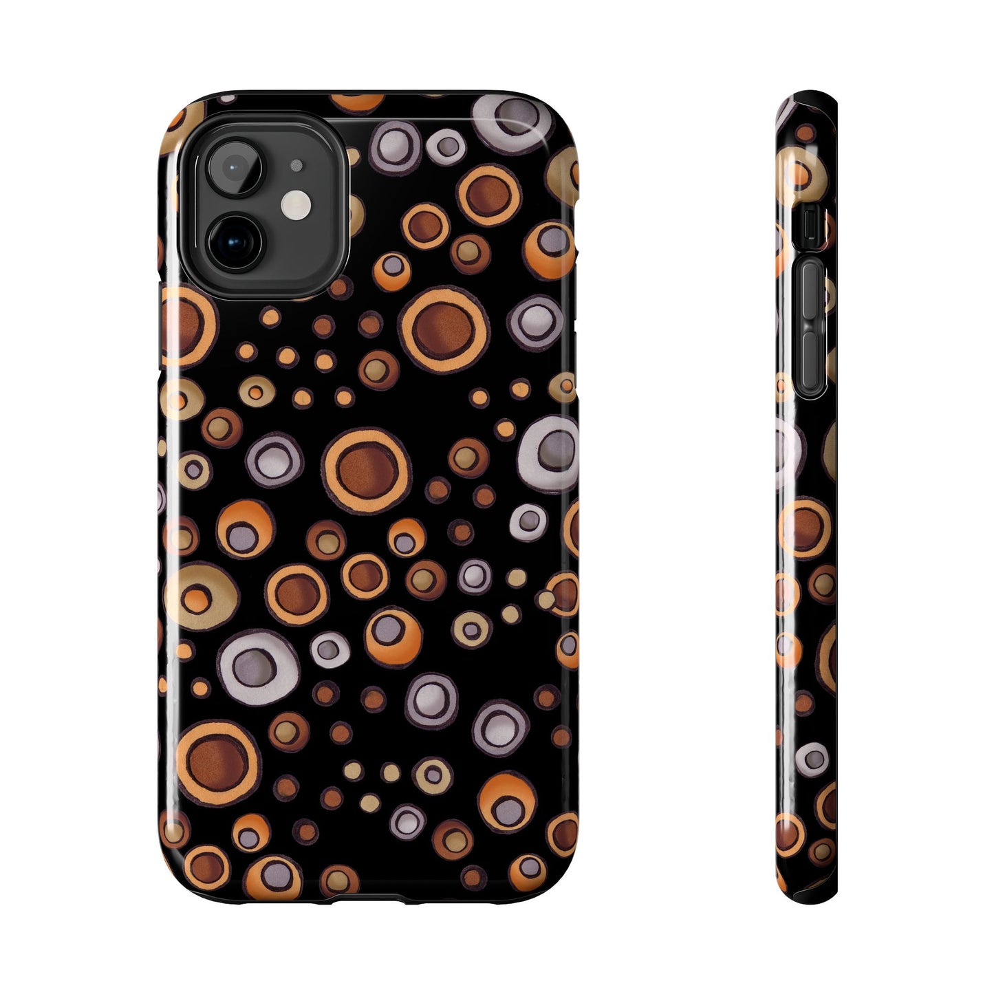 Doggy Dots Black Phone Case