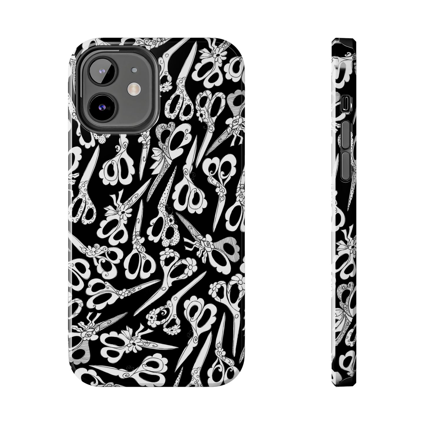 Scissor Blizzard Black Phone Case