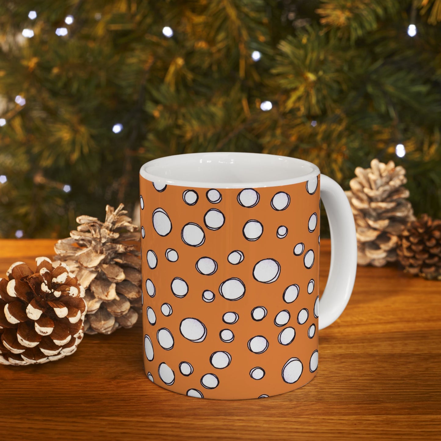 Pot Dots Orange Cup