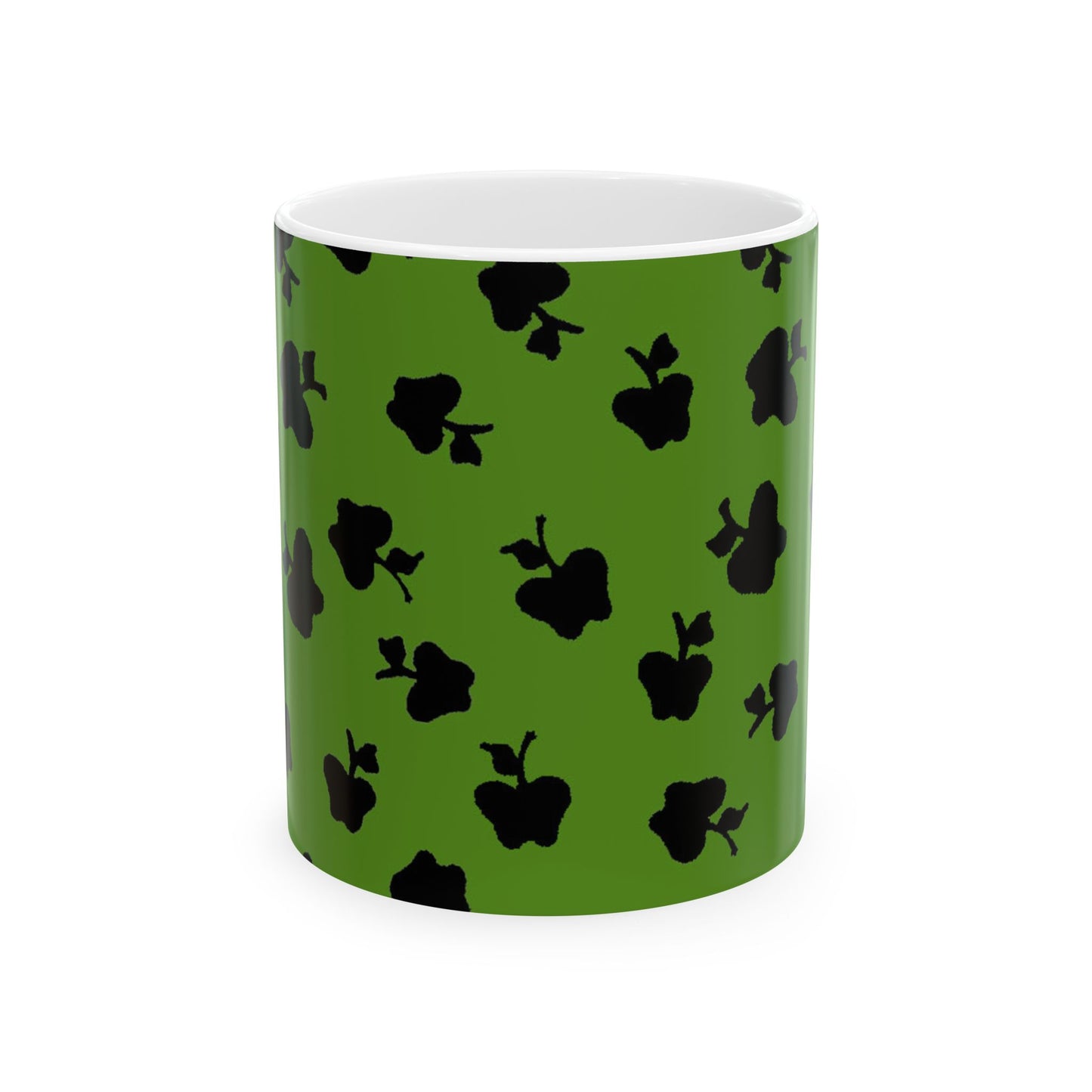 Happy Apples Green / Black Cup
