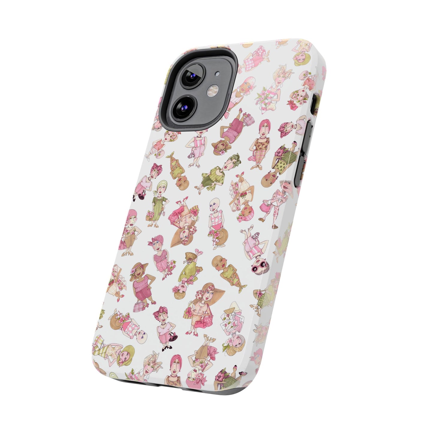 Tossed Ladies White Phone Case