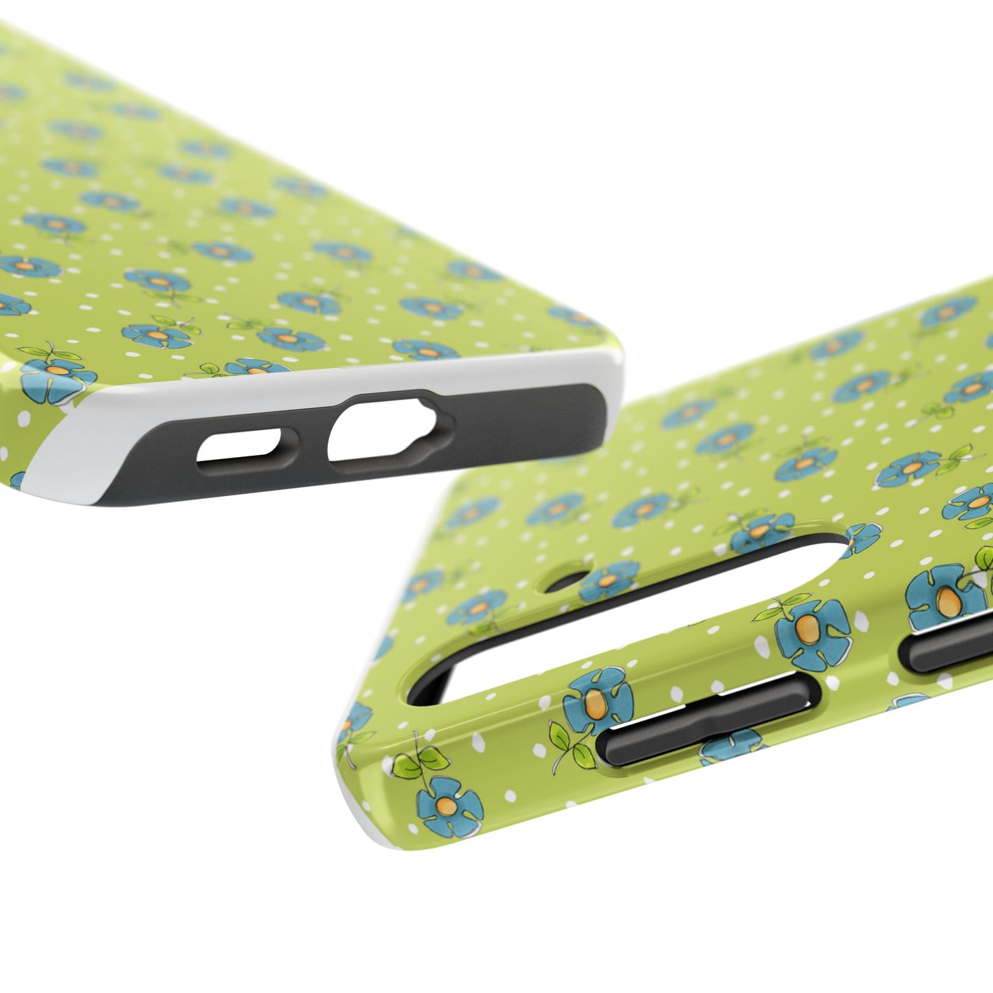 Daisy Dots Green Phone Case