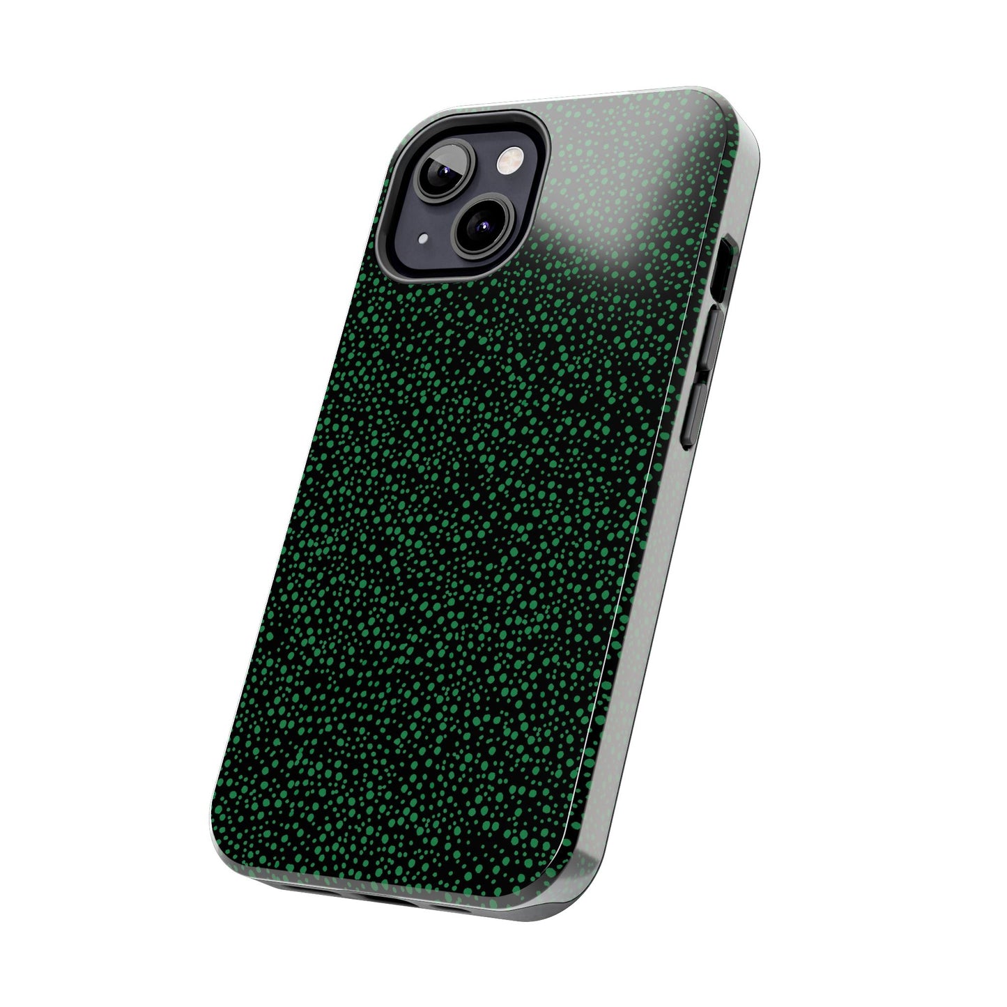 Confetti Black / Green Phone Case