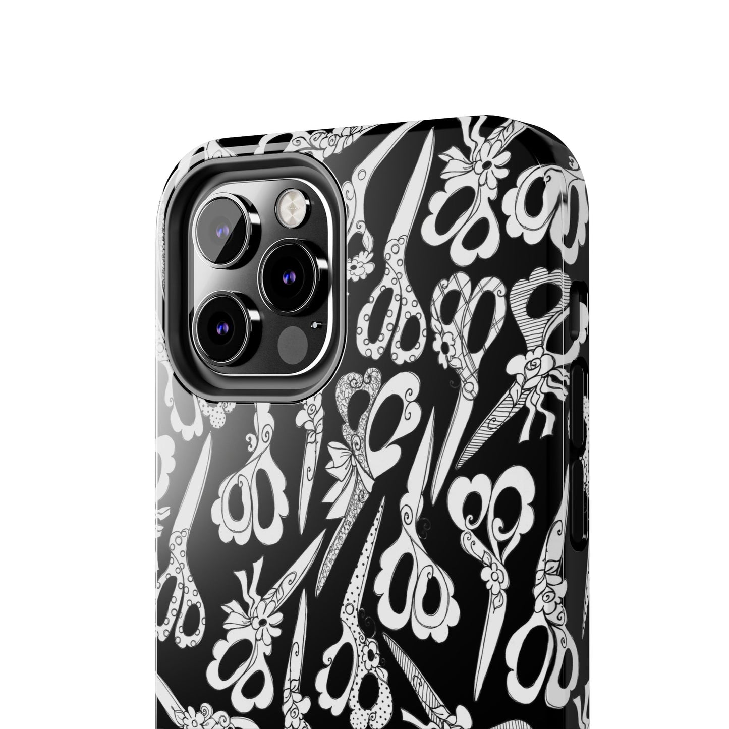 Scissor Blizzard Black Phone Case