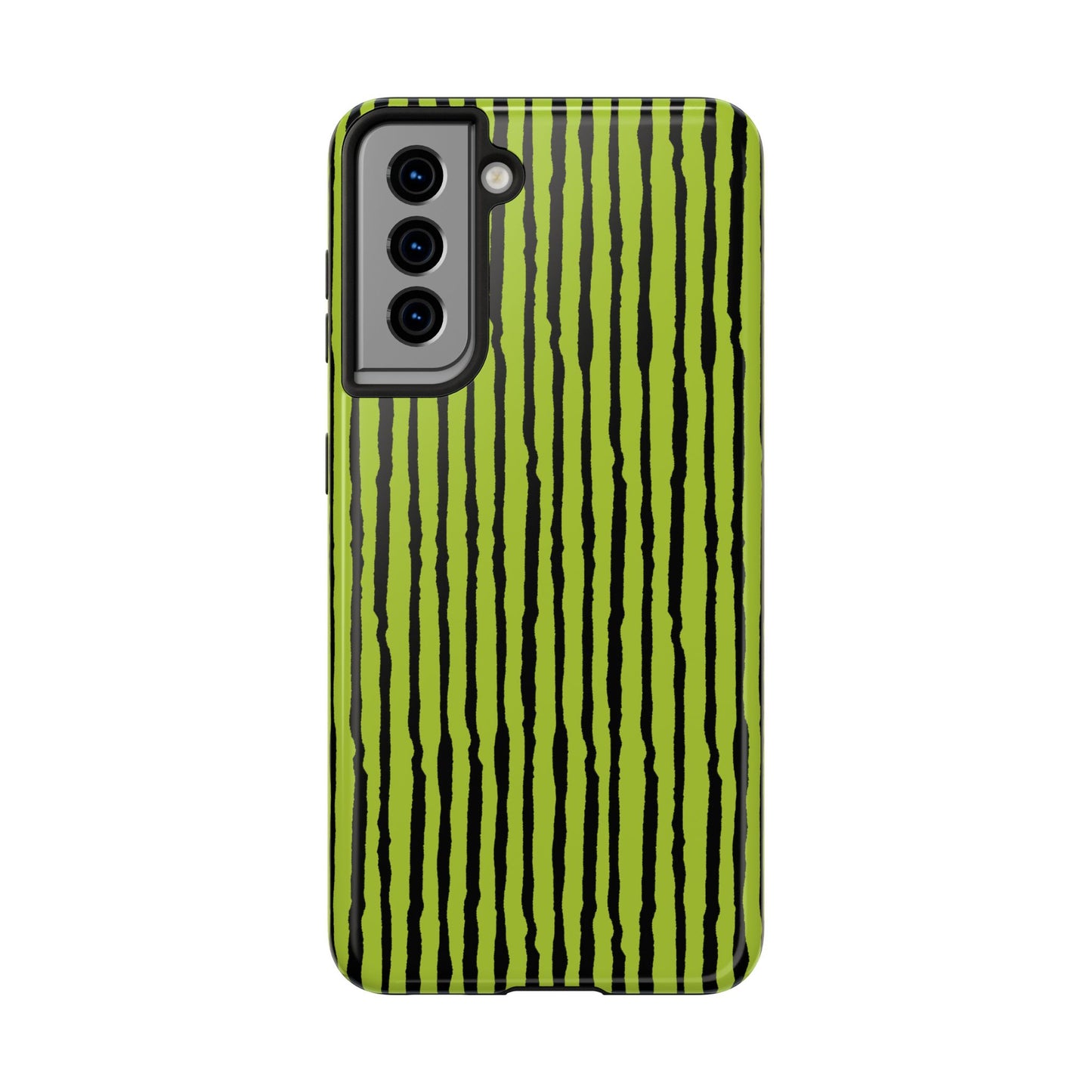 Sorta Stripe Green / Black Phone Case