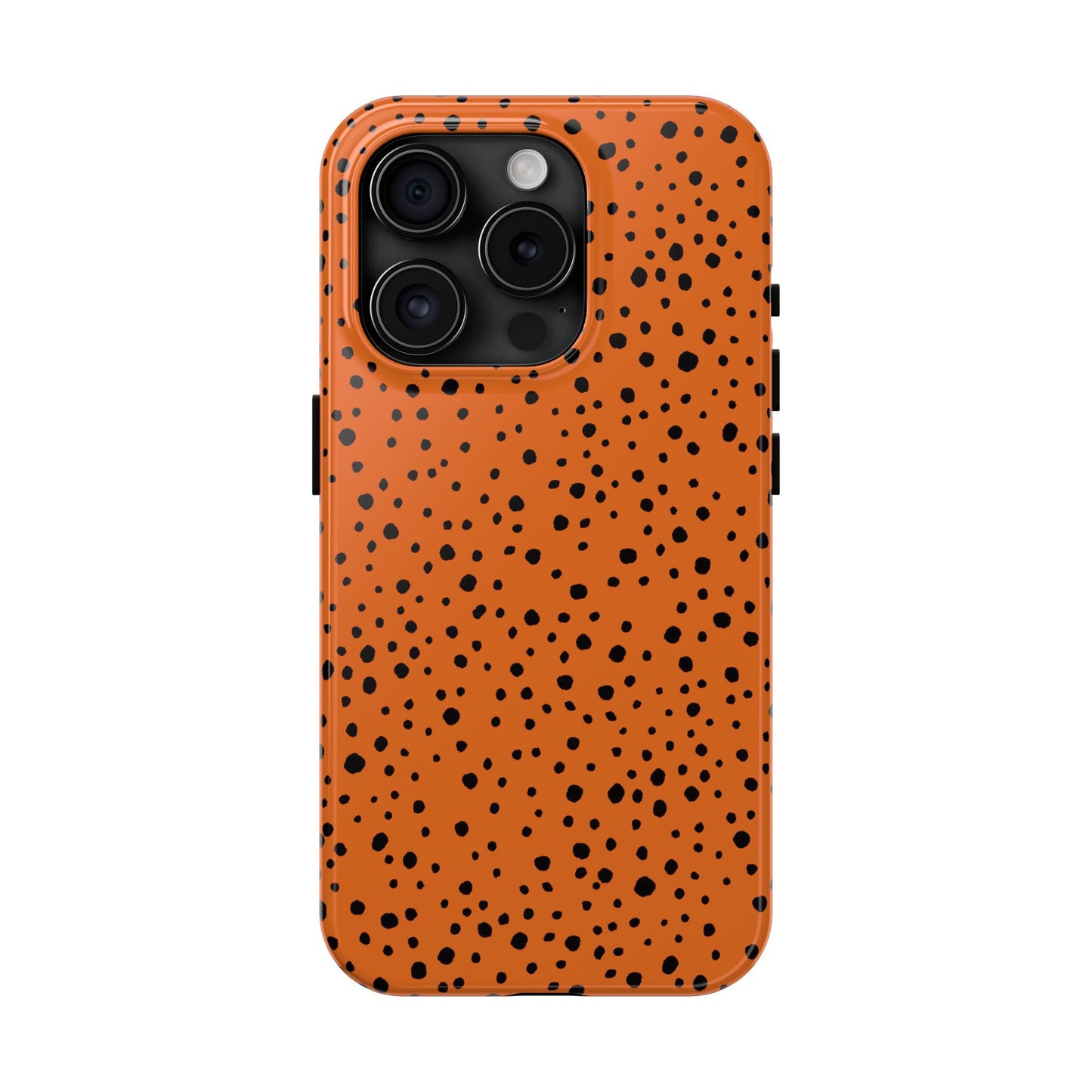 Pepper Dots Orange / Black Phone Case