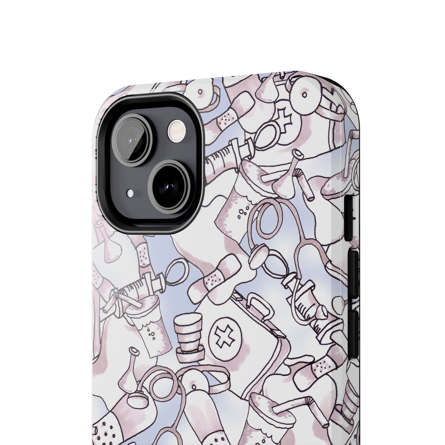 Med Stuff Blue Phone Case