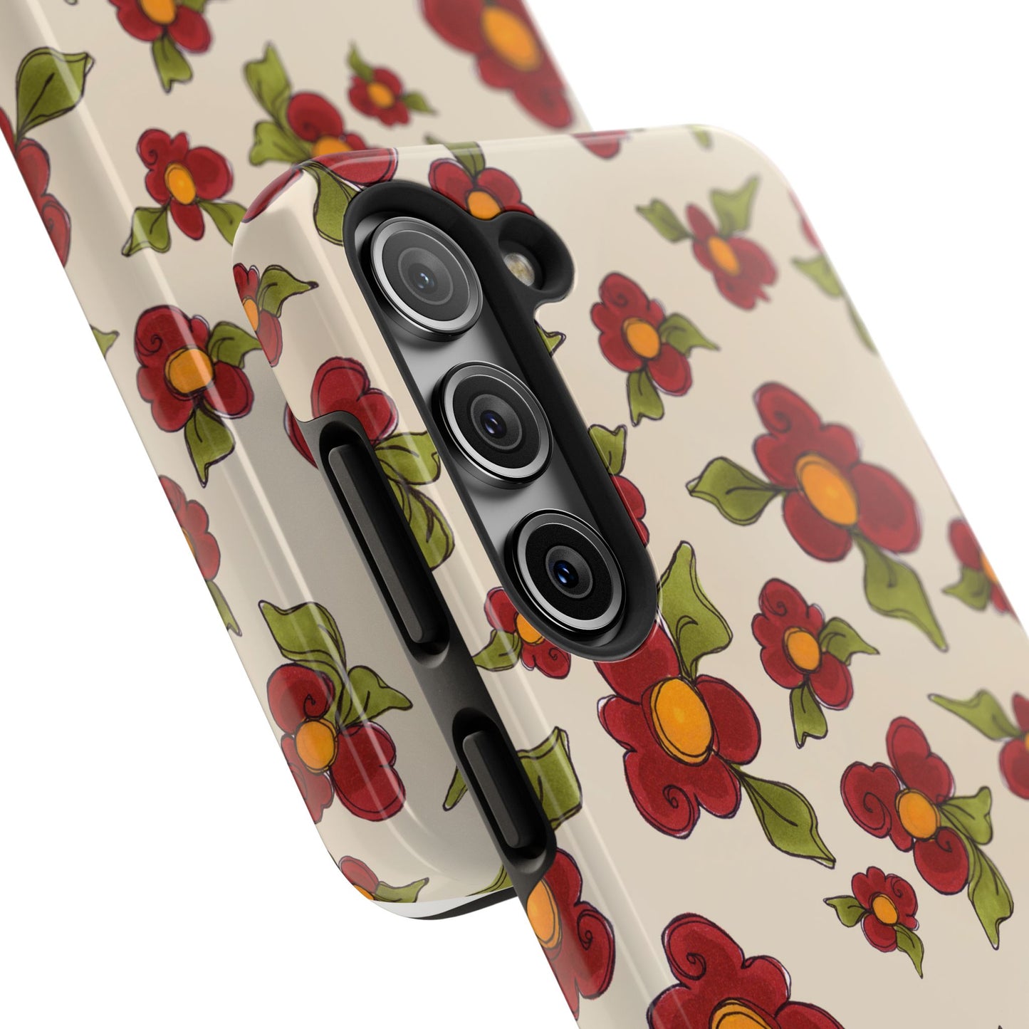 Chili Pepper Daisies Phone Case