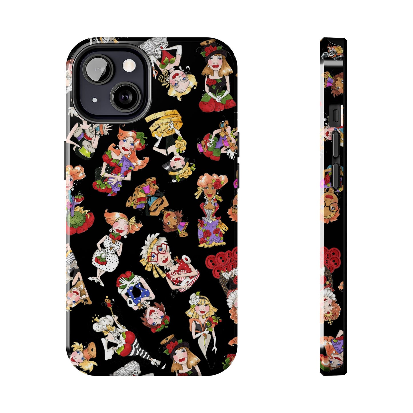 Curious Toss Black Phone Case