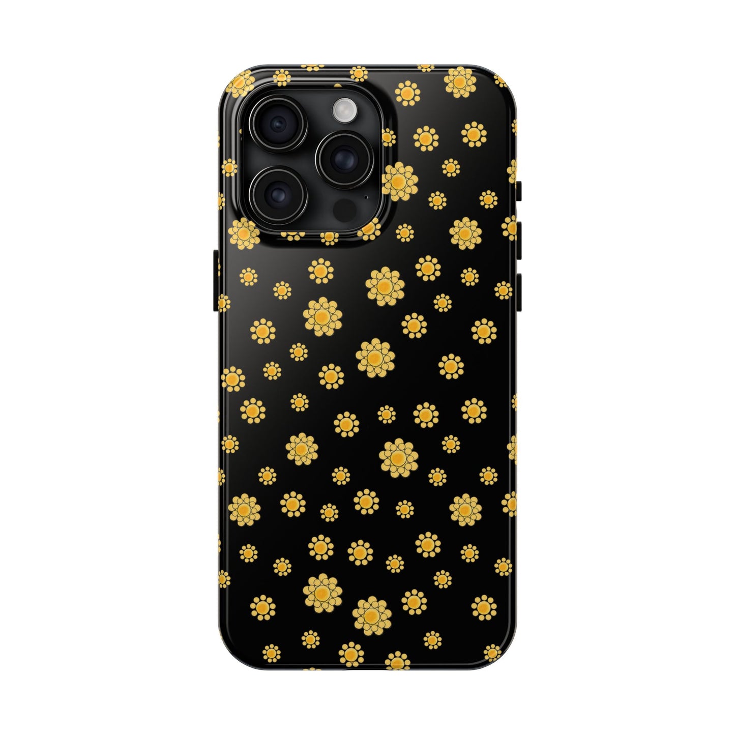 Bandana Dots Black / Yellow Phone Case