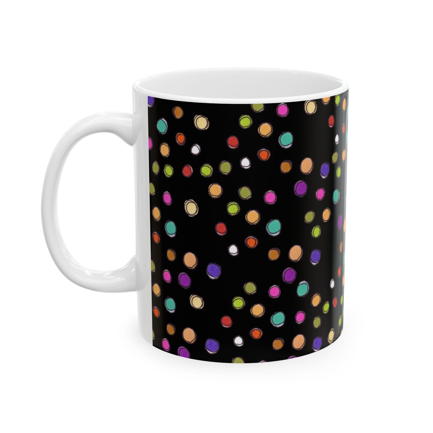Dog Dots Black / Multi Cup