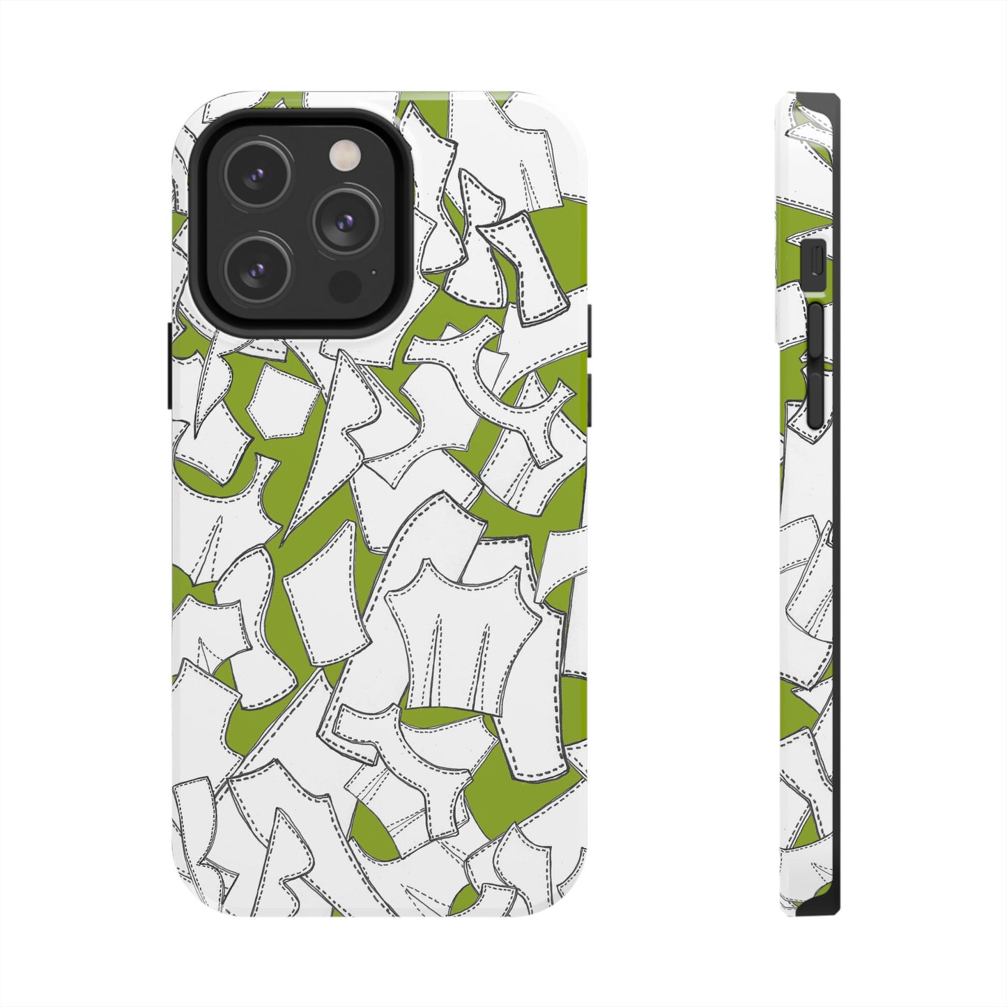 Pattern Pieces Chartreuse Phone Case