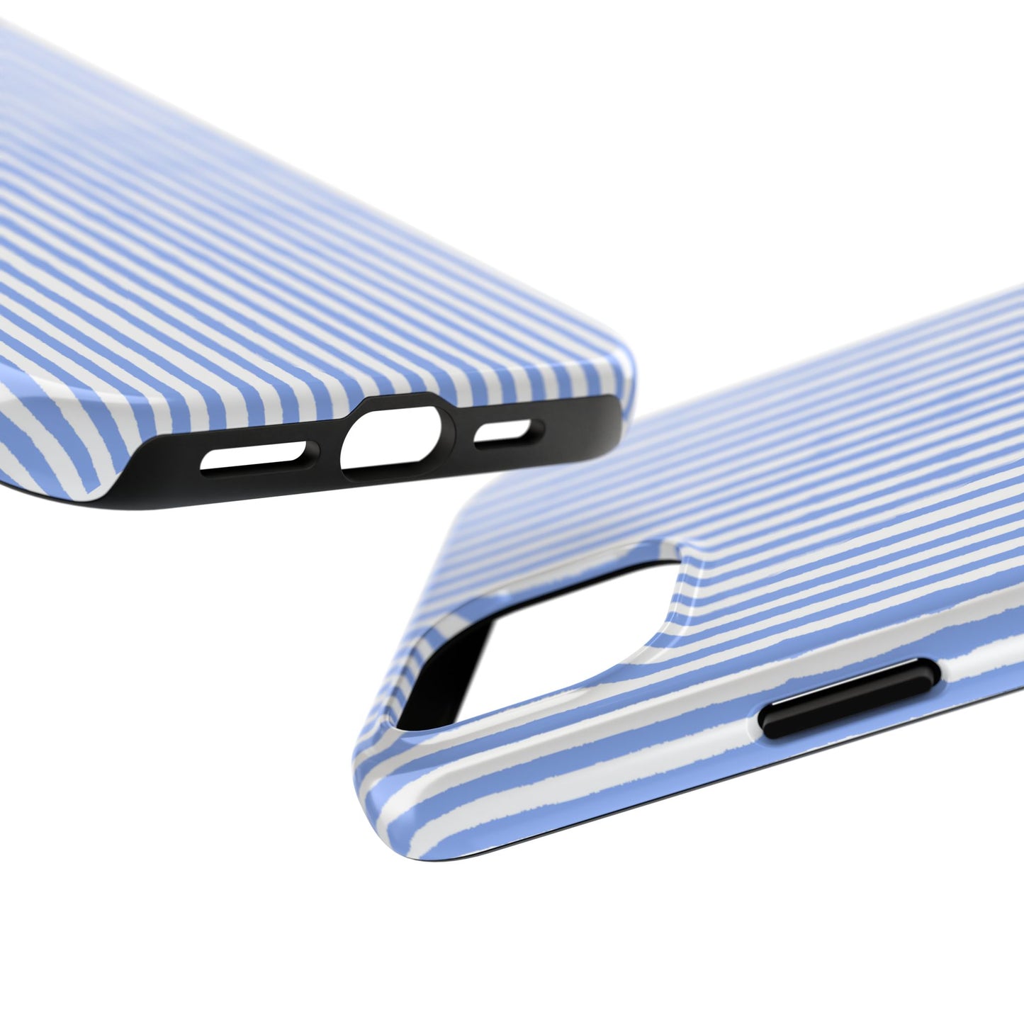 Lazy Stripe Blue / White Phone Case