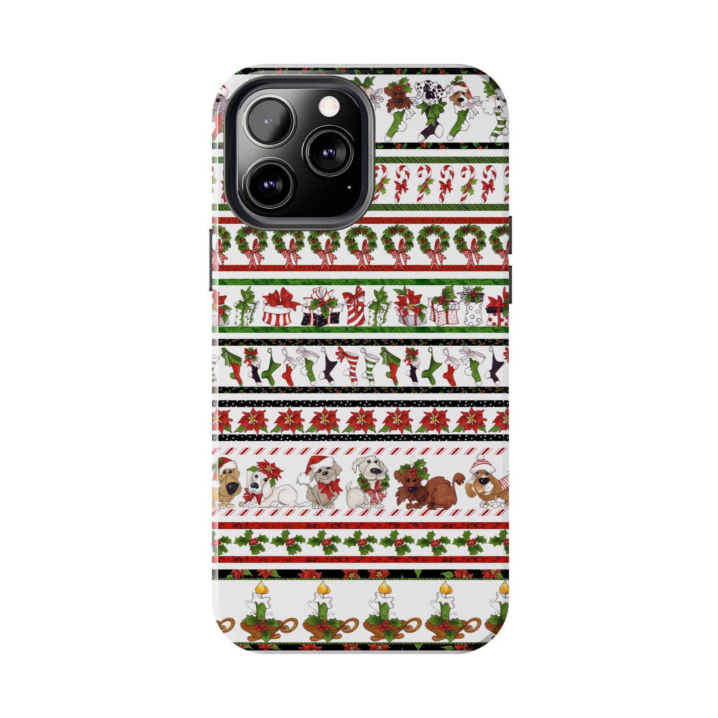 Holiday Borders White Phone Case