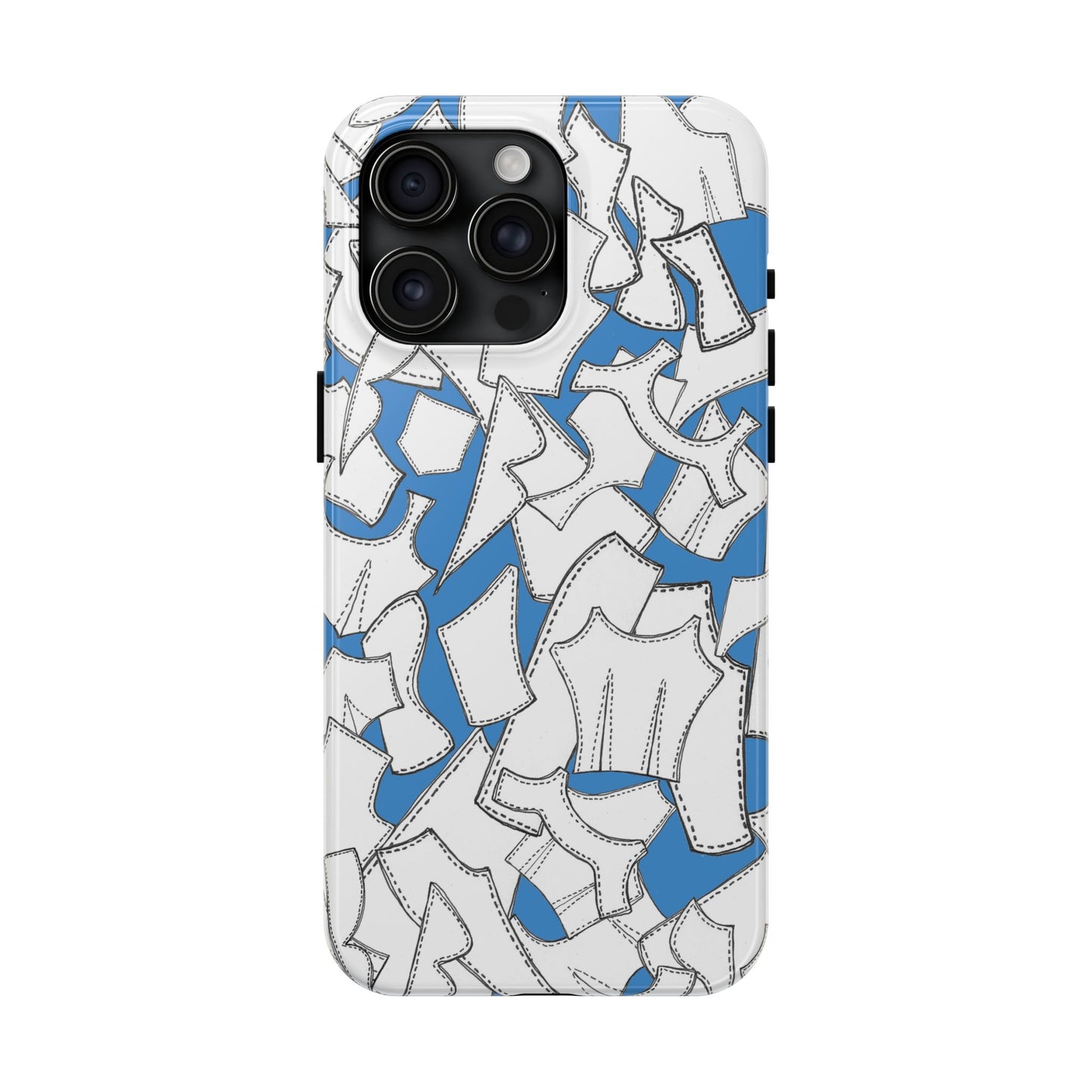 Pattern Pieces Turquoise Phone Case