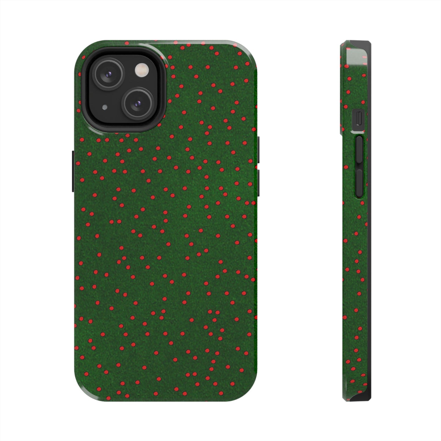 Happy Dots Green / Red Phone Case