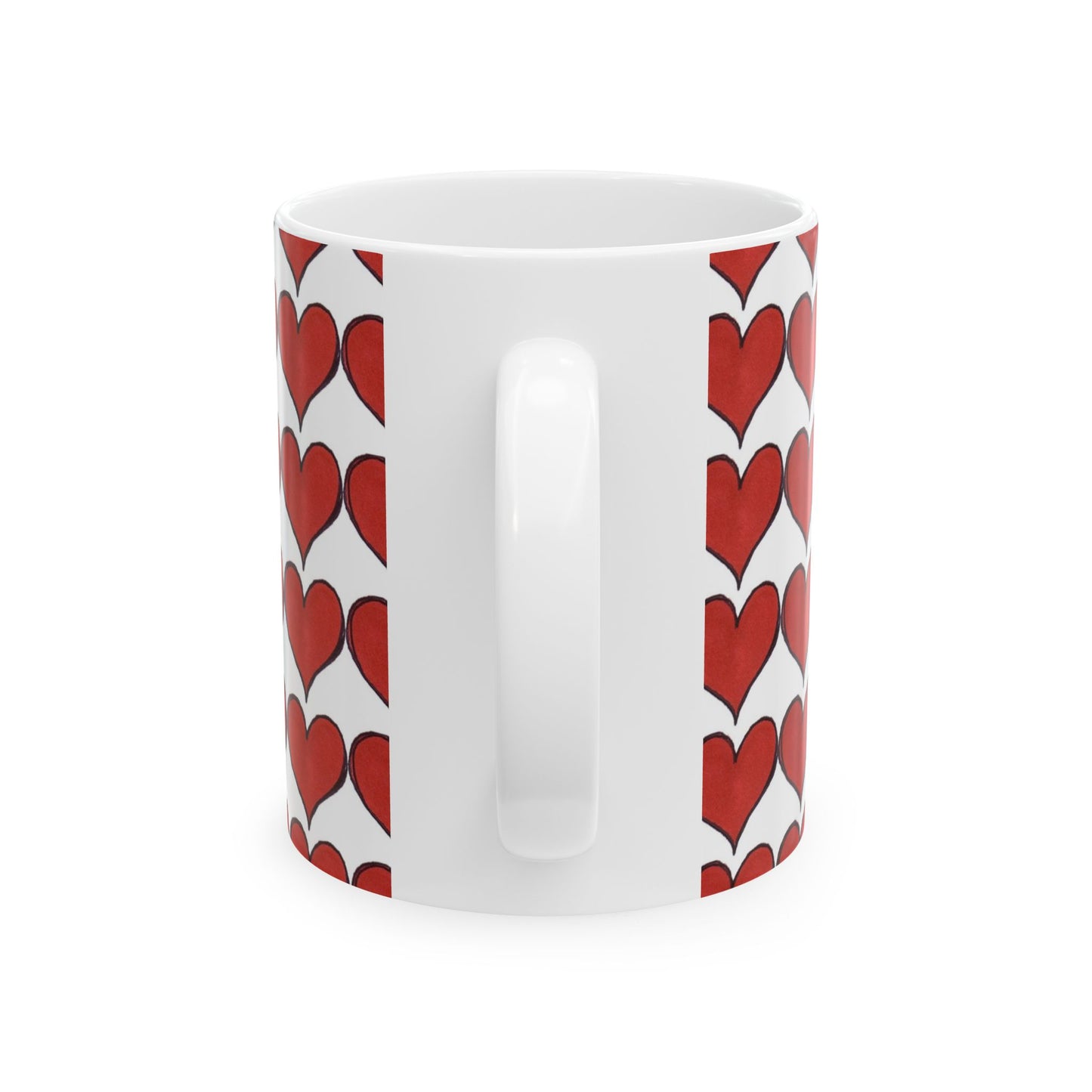 Heartbeats White Cup