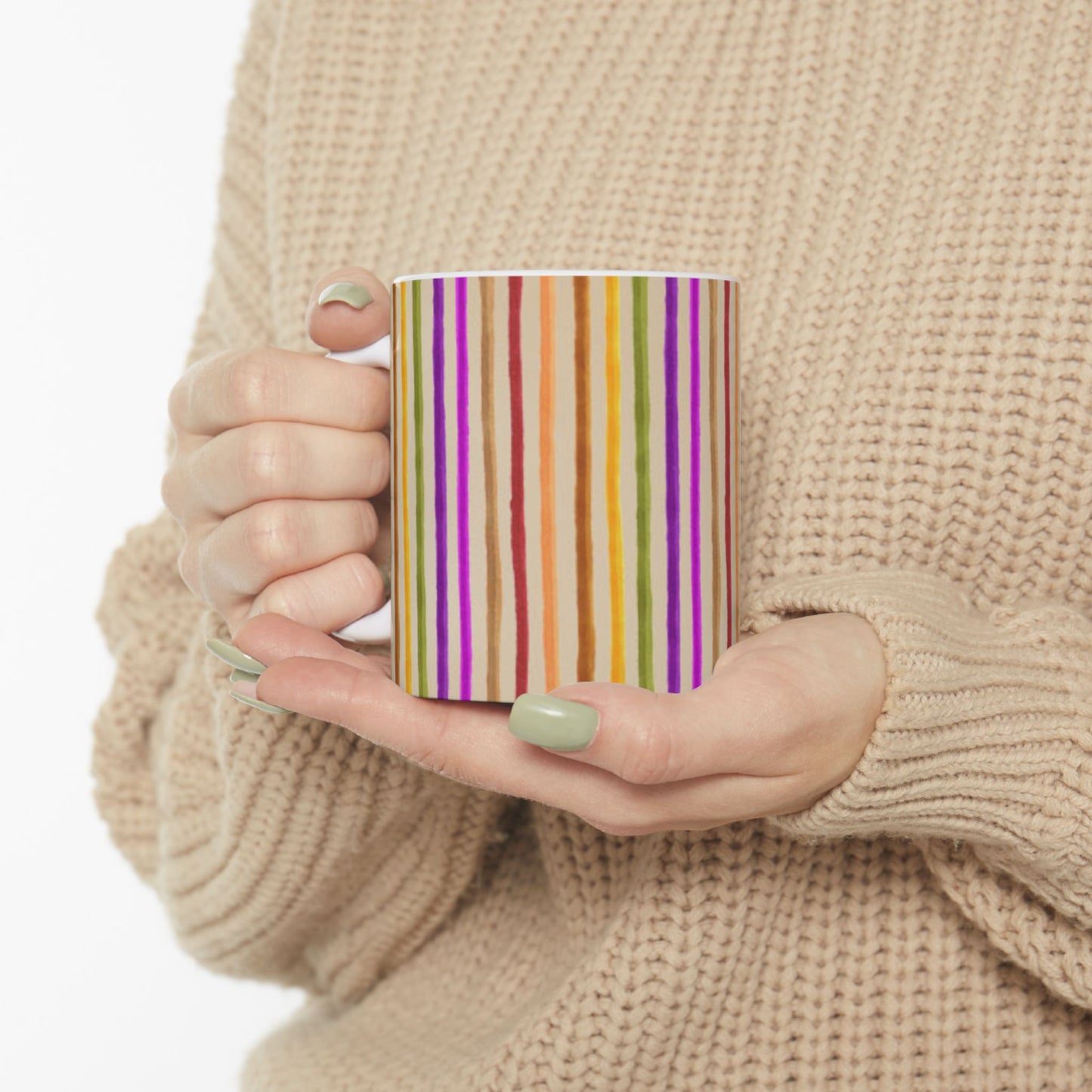 Spice Stripe Muslin Cup