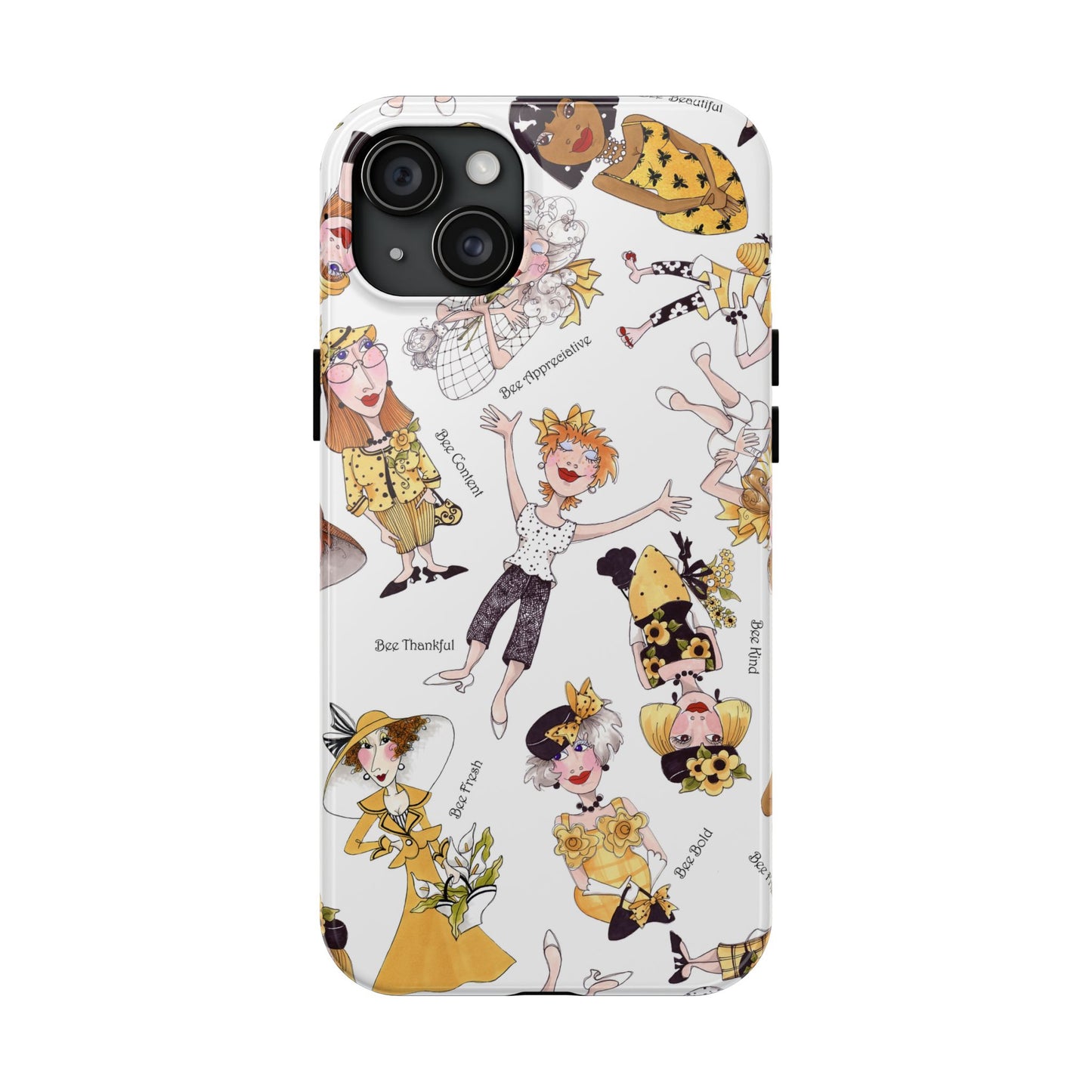 Bee Tossed White Phone Case