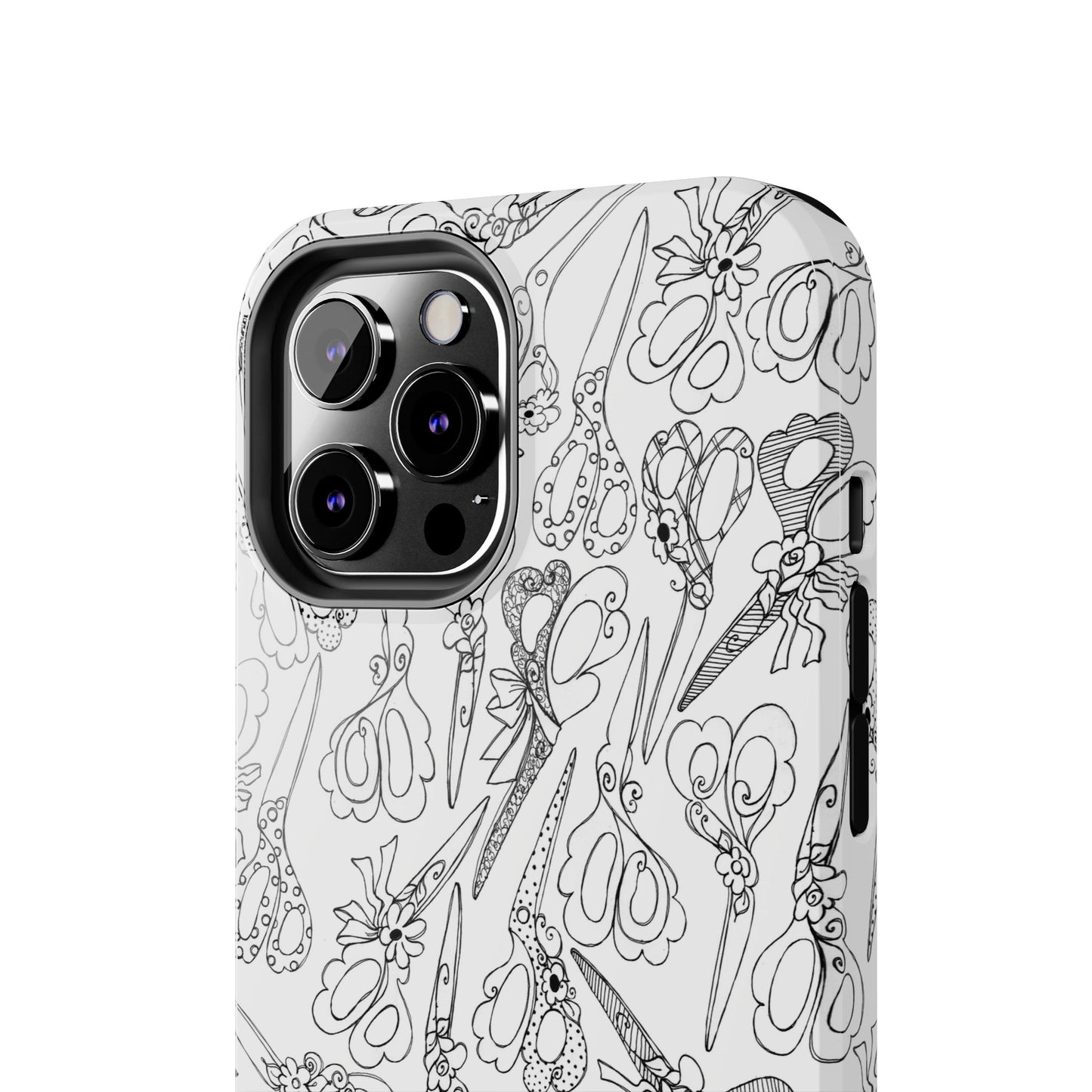 Scissor Blizzard White Phone Case