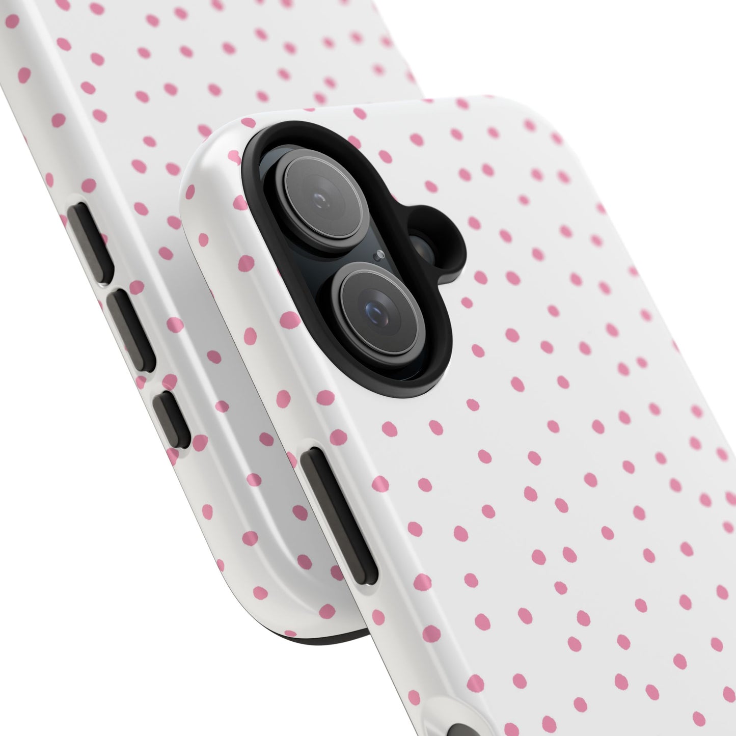 Dinky Dots White / Pink Phone Case