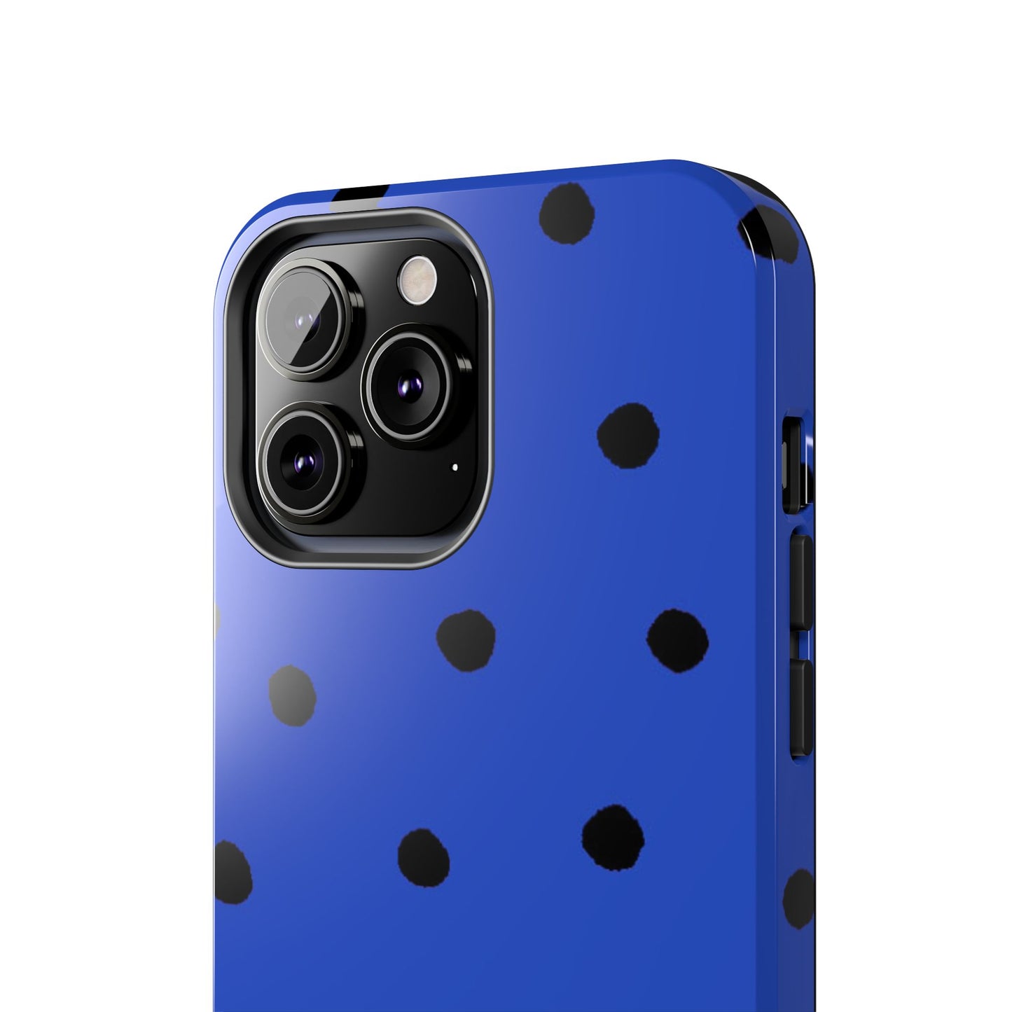 Dinky Dots Blue / Black Phone Case