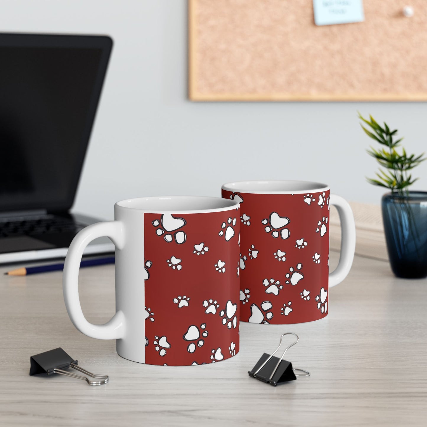 Paw Flakes Red Cup