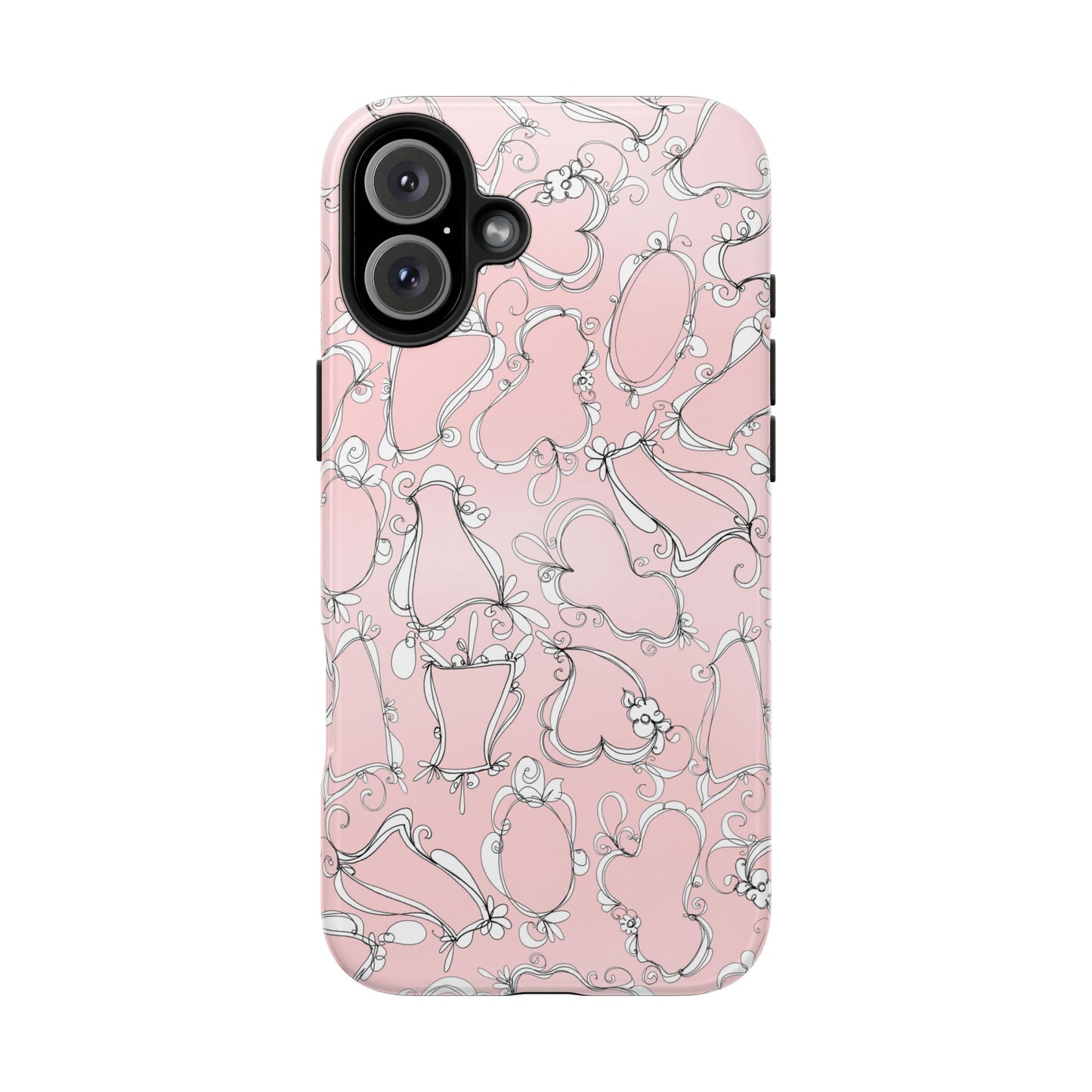Fancy Frames Pink / White Phone Case