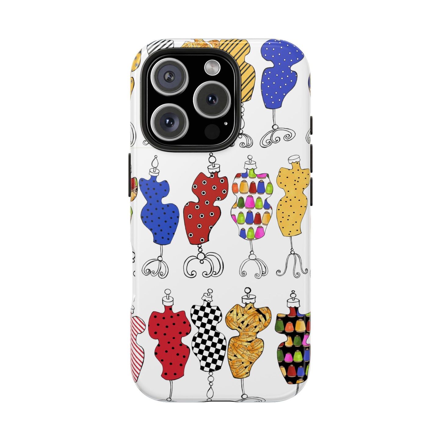 Go Figure White / Multi Phone Case