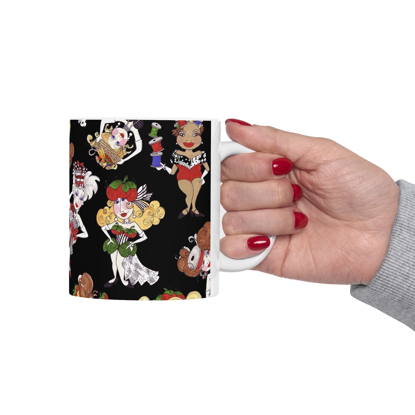 Sew Tossed Black Cup