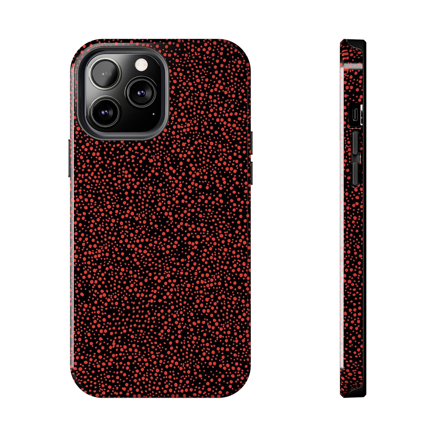 Confetti Red / Black Phone Case