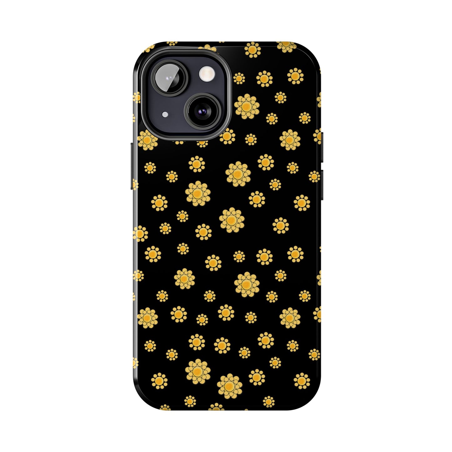 Bandana Dots Black / Yellow Phone Case