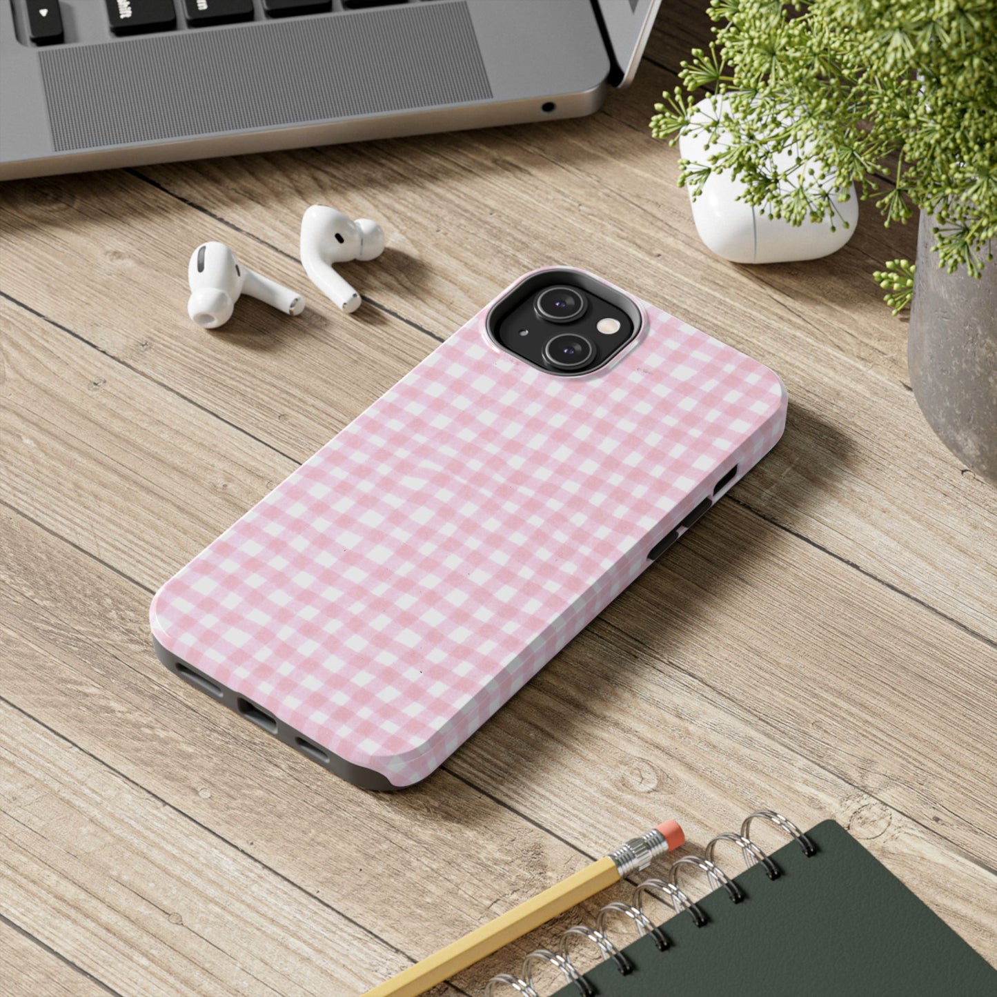 Wonky Chipper Check Pink Phone Case