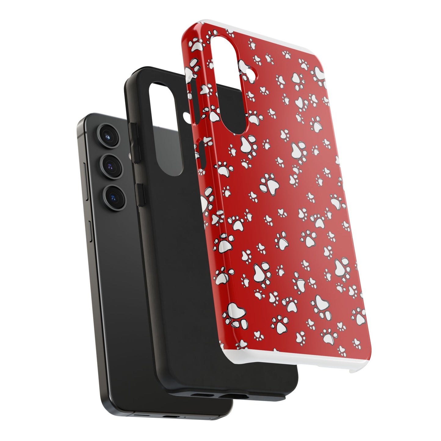 Paw Flakes Red Phone Case