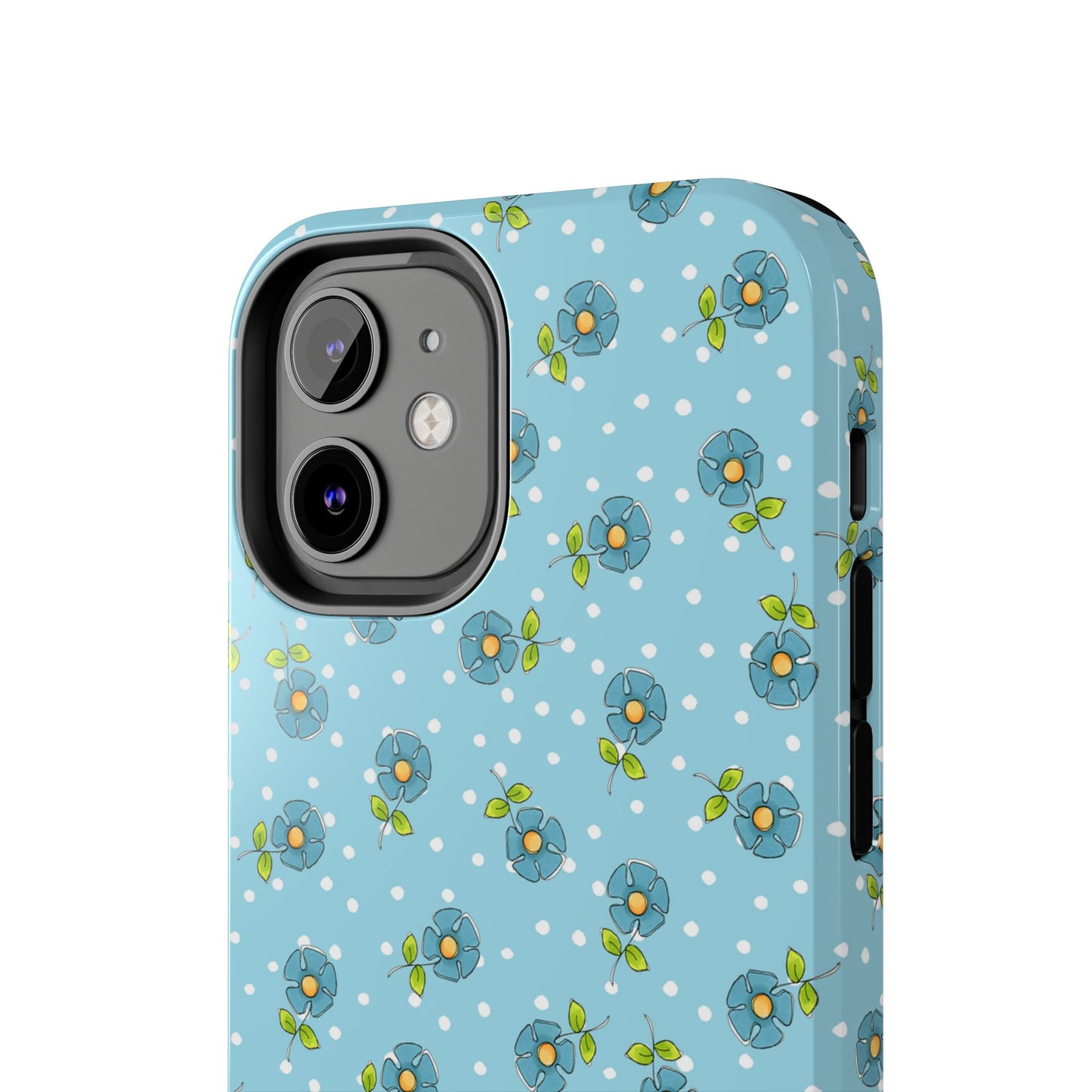 Daisy Dots Turquoise Phone Case
