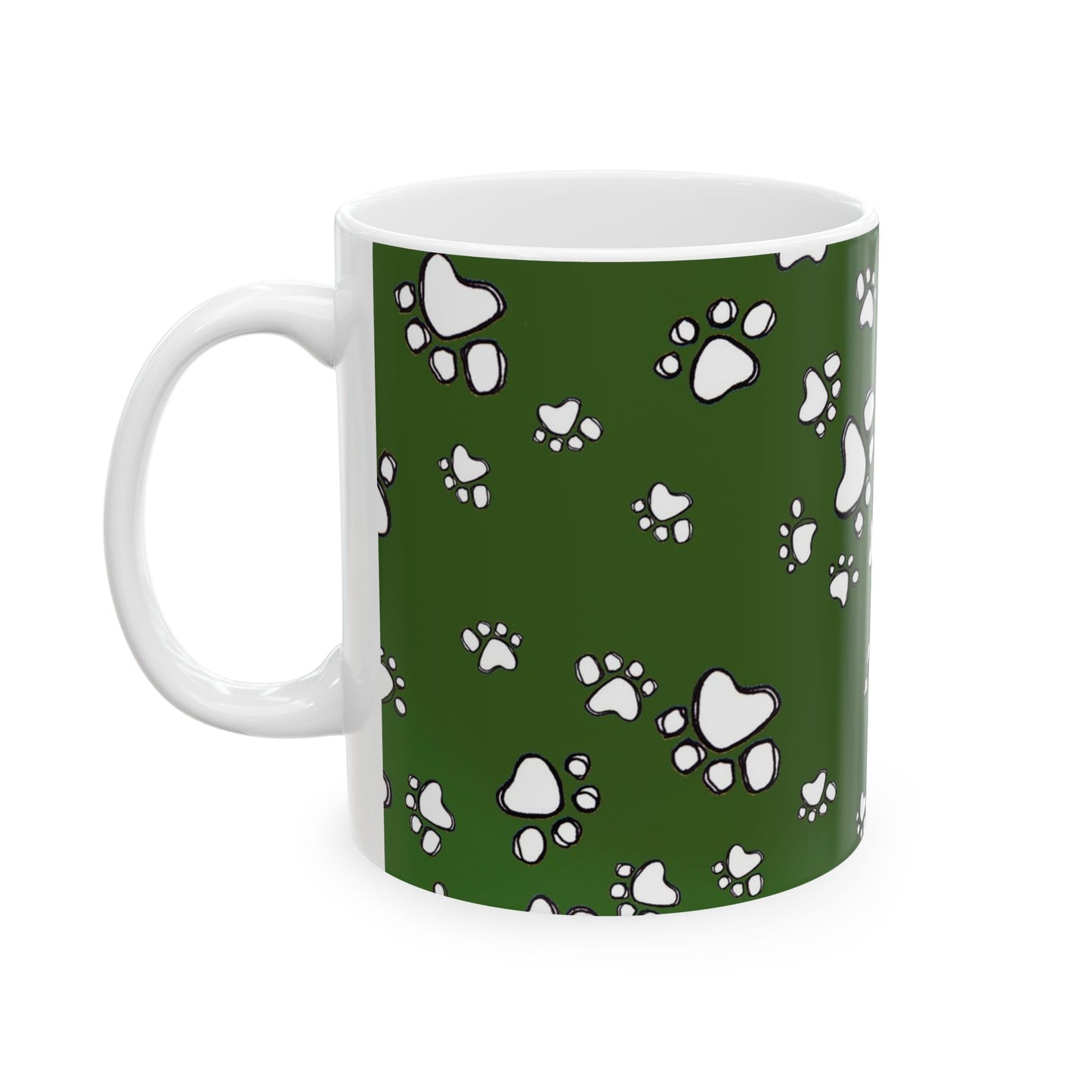 Paw Flakes Green Cup