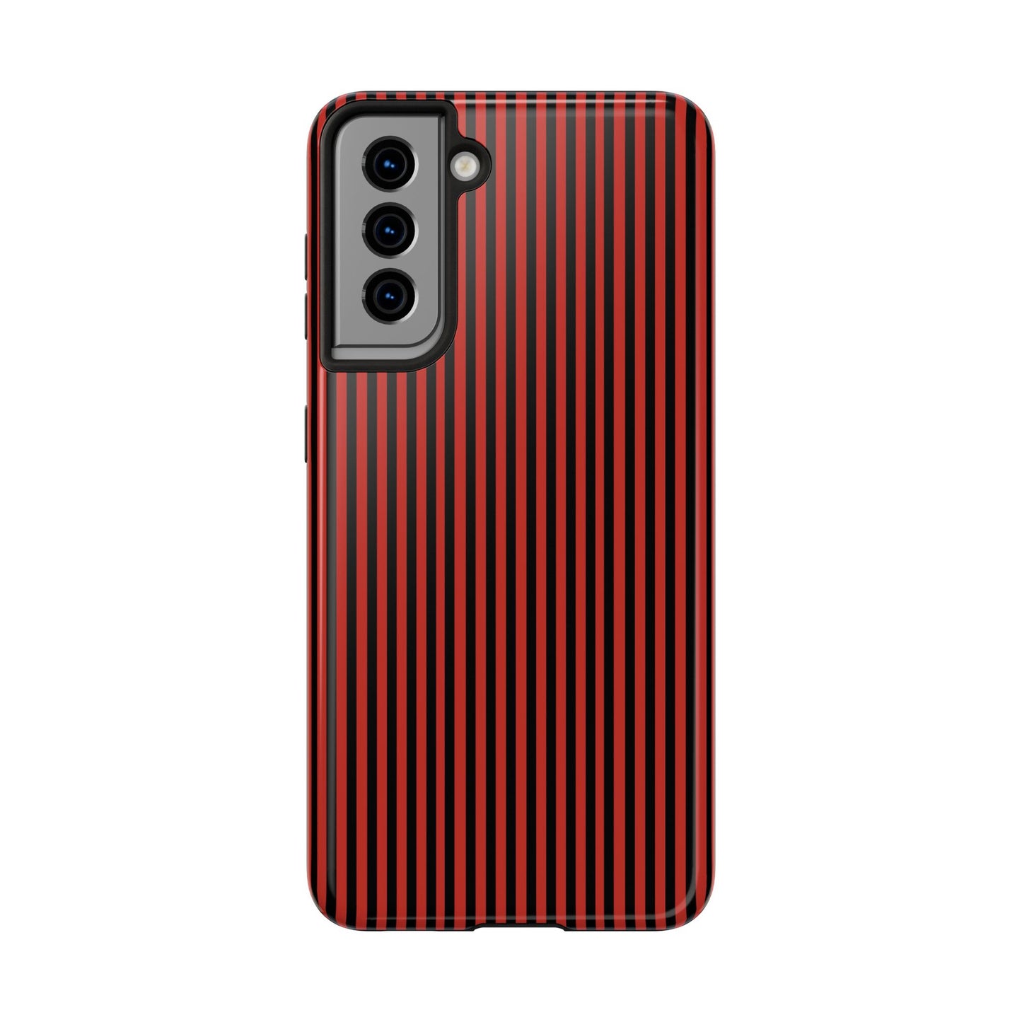 Stripe Red / Black Phone Case