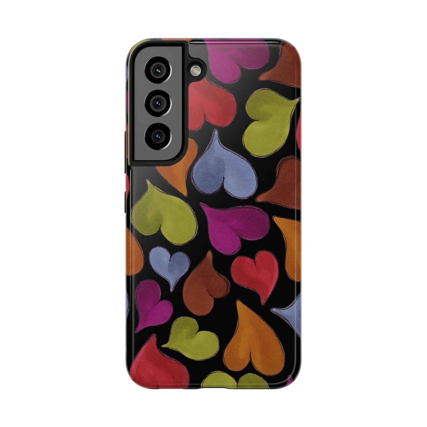 Big Hearted Black Phone Case
