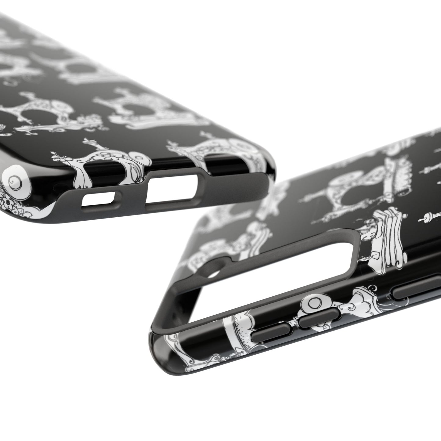 Sew Sew Black / White Phone Case