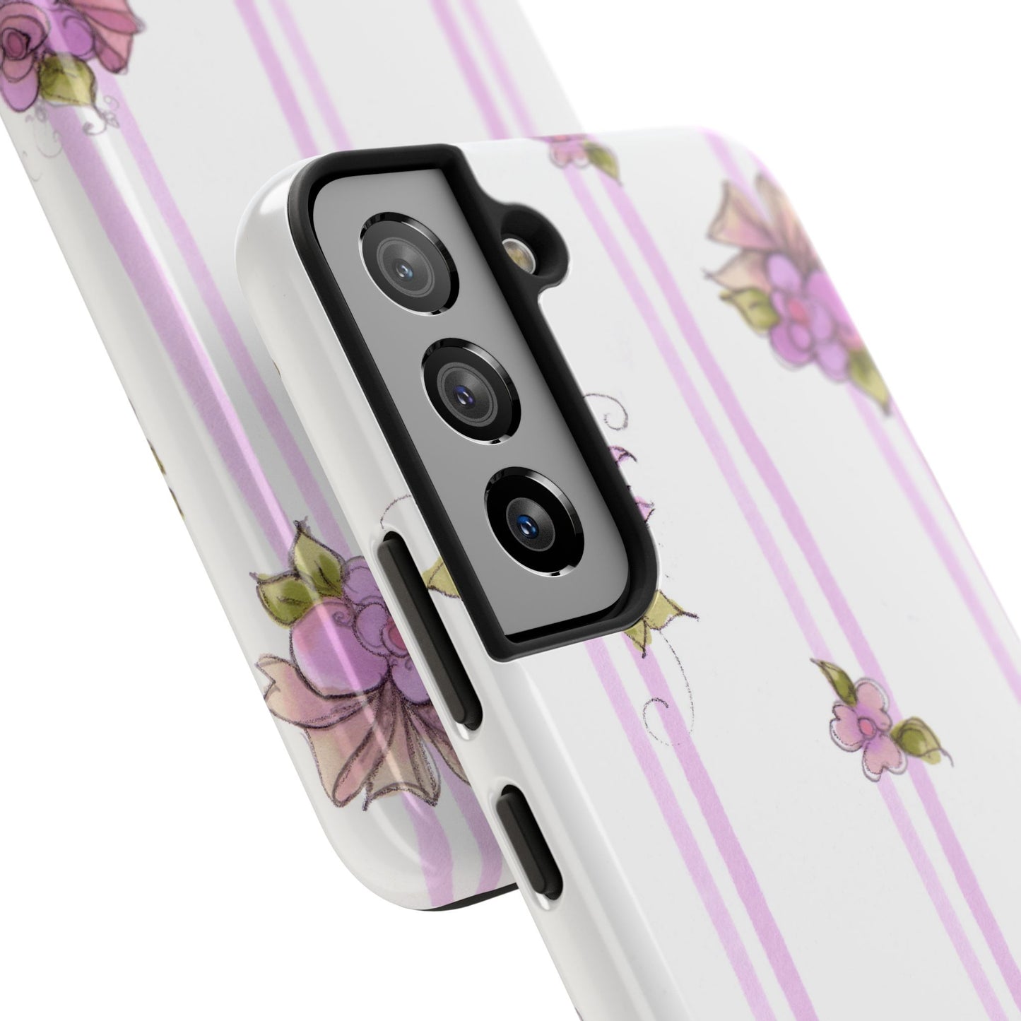 Flower Model Flower Stripe Phone Case